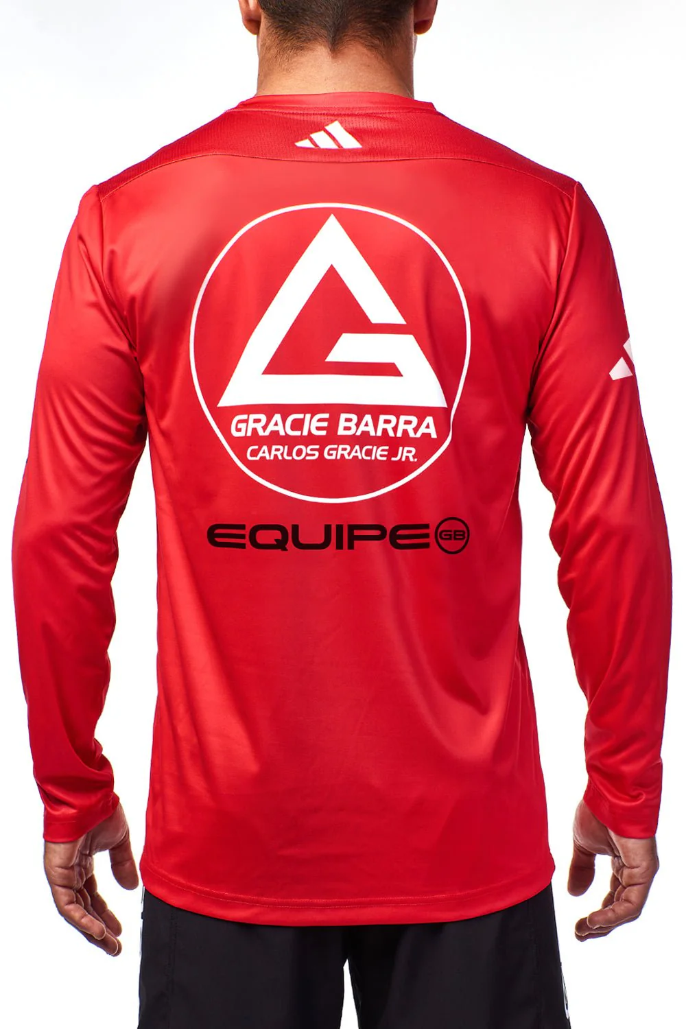 Mens Comp Team L/S Tech Tee by adidas - Red - Image 2