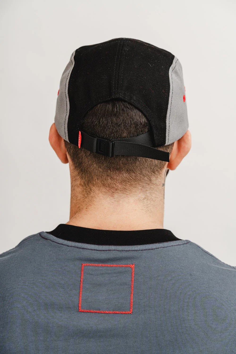 Colorblock Five Panel Cap - Black - Image 2