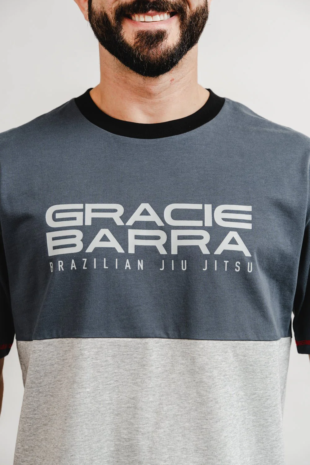 Colorblock Mens Tee - Grey/Black - Image 6
