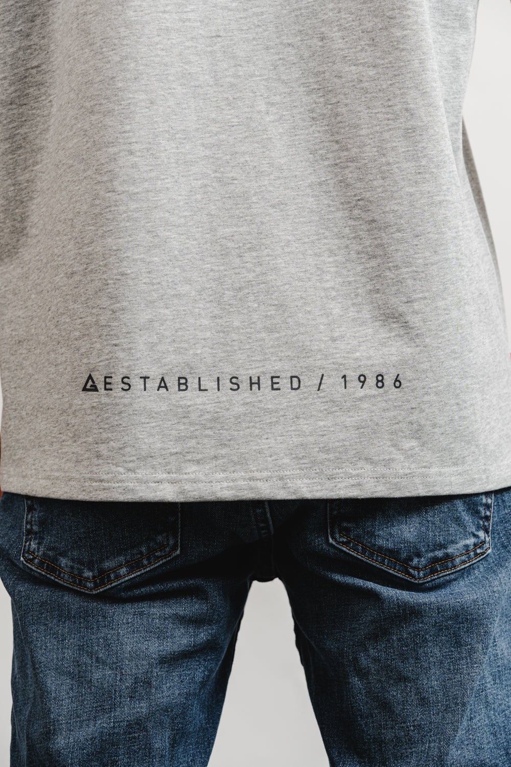 Colorblock Mens Tee - Grey/Black - Image 8