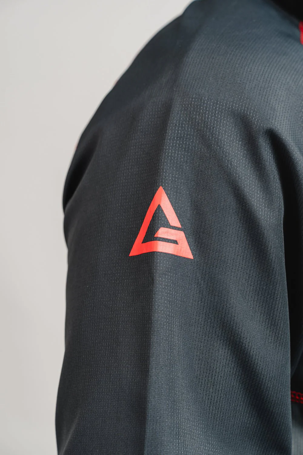 Colorblock Windbreaker Jacket - Grey/Black - Image 5
