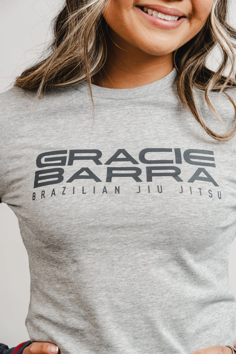 Colorblock Womens Long Sleeve Tee - Grey/Black - Image 3