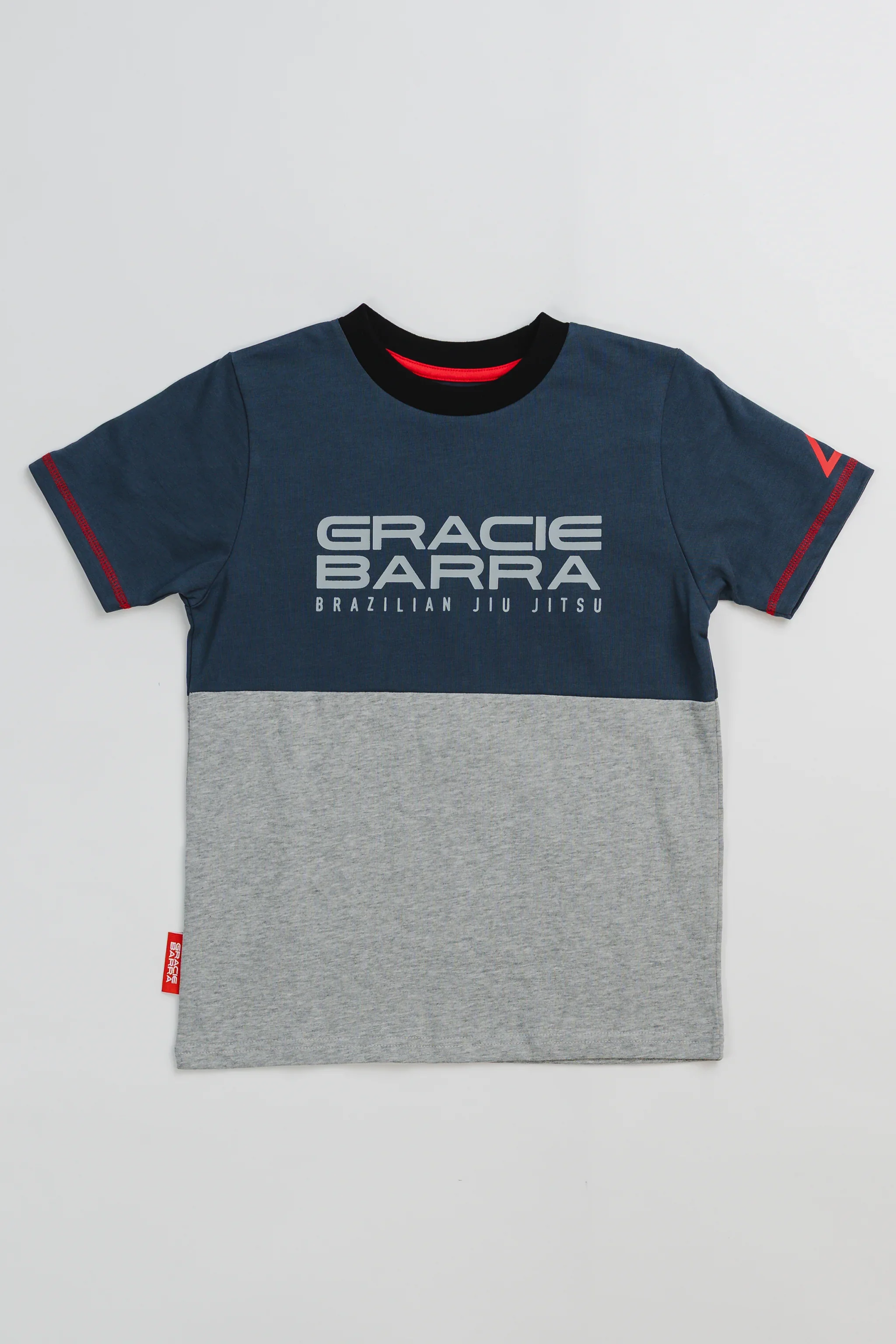 Colorblock Youth Tee - Grey/Black