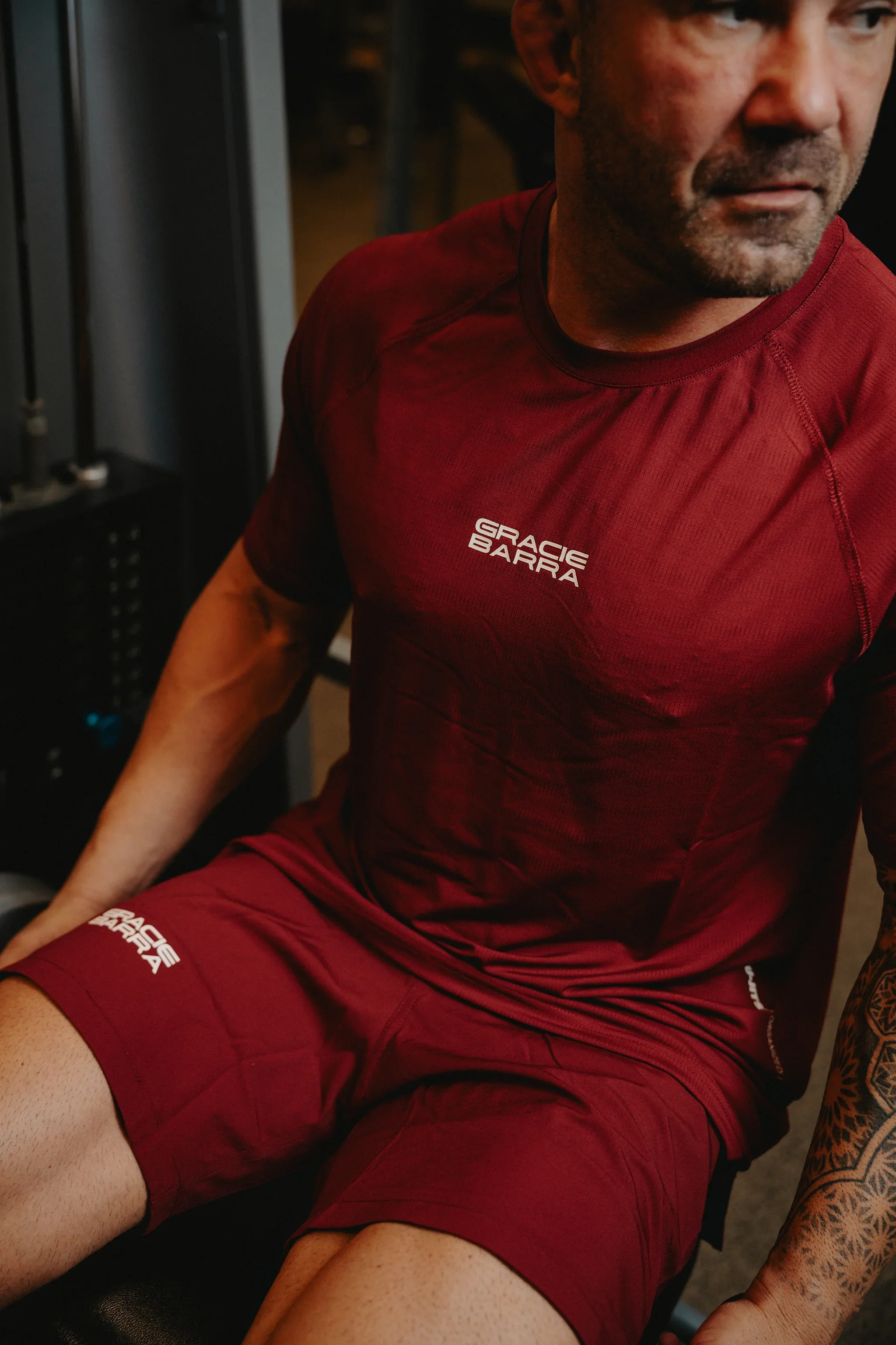 Equipe Motion Mens Shorts - Maroon - Image 4
