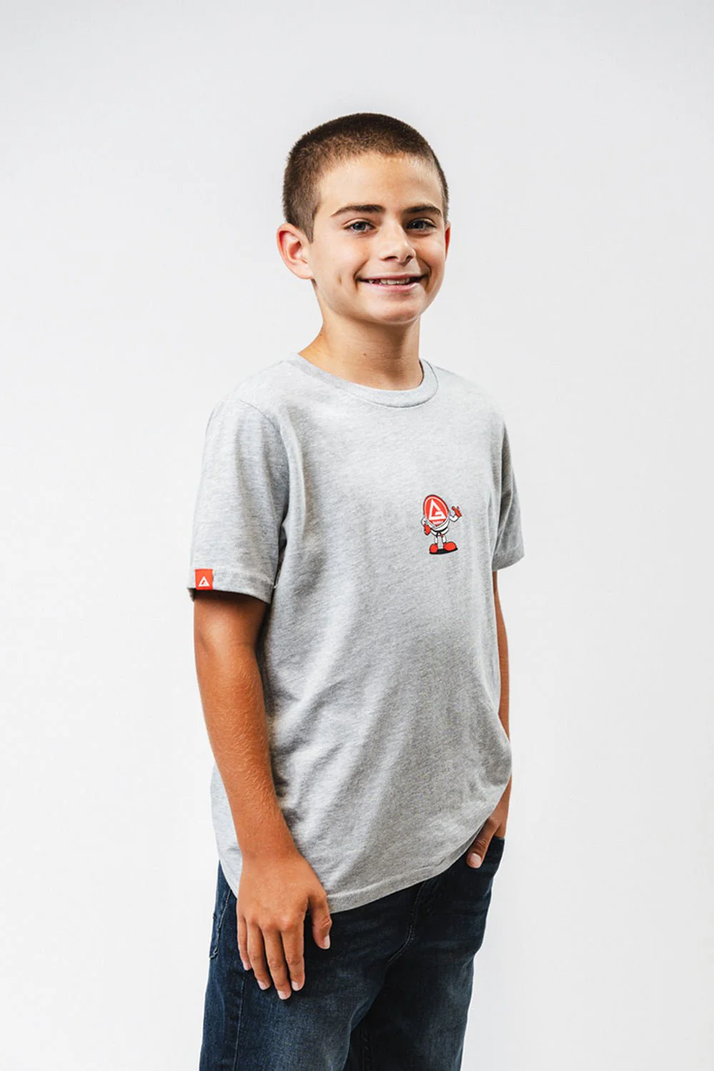 GB Barrinha Youth Tee - Grey - Image 3