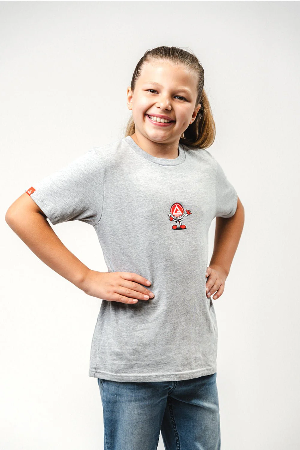 GB Barrinha Youth Tee - Grey - Image 5