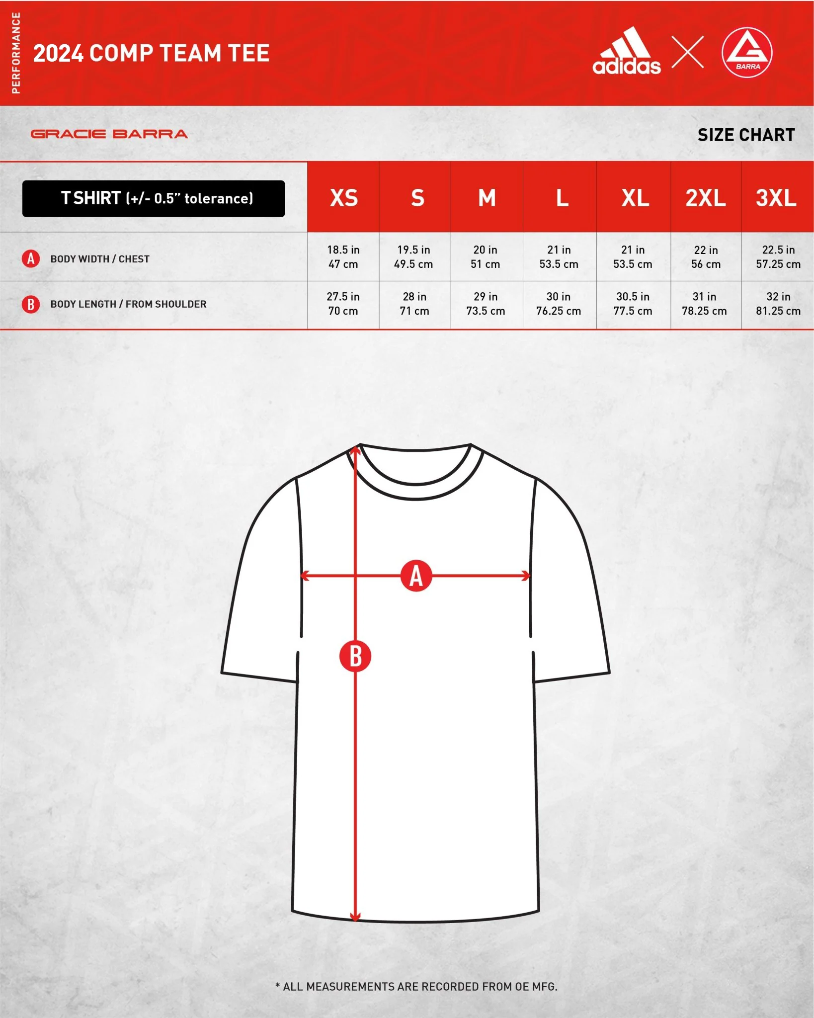 GB Comp Team Tee by adidas - Red - Image 9