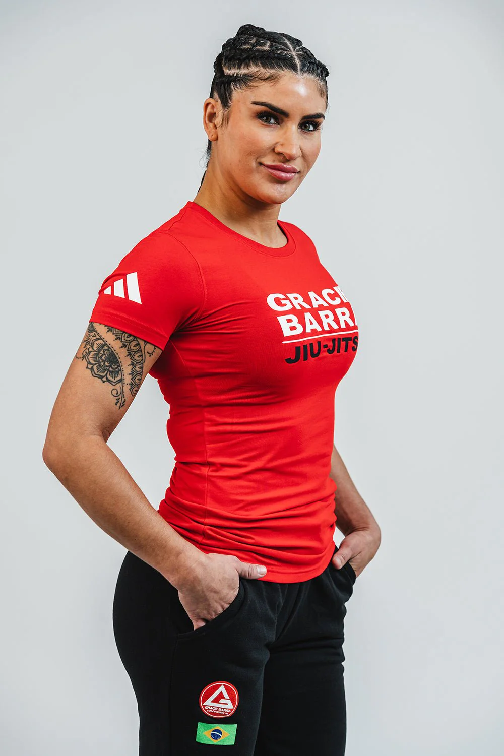 GB Comp Team Womens Tee by adidas - Red - Image 3