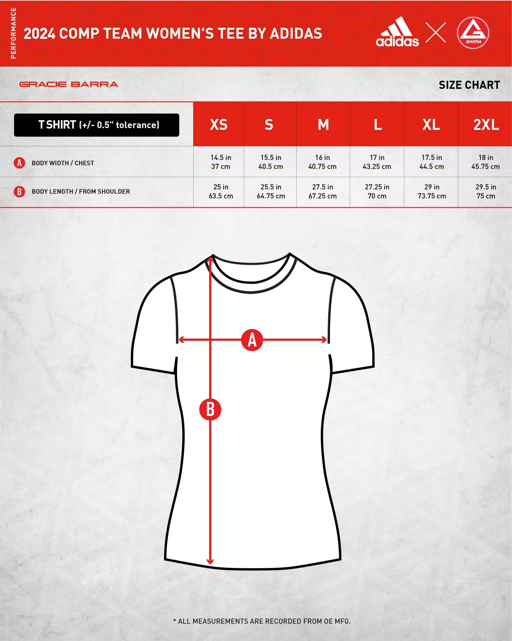 GB Comp Team Womens Tee by adidas - Red - Image 9