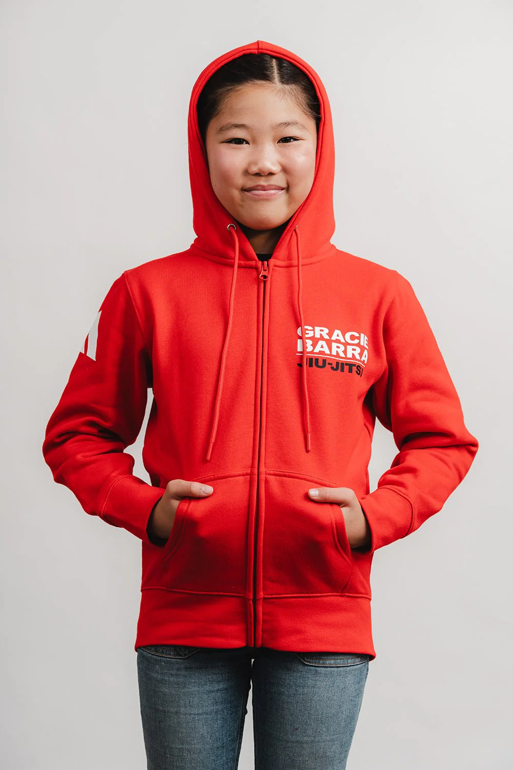 GB Comp Team Youth Zip Hoodie by adidas - Red - Image 3