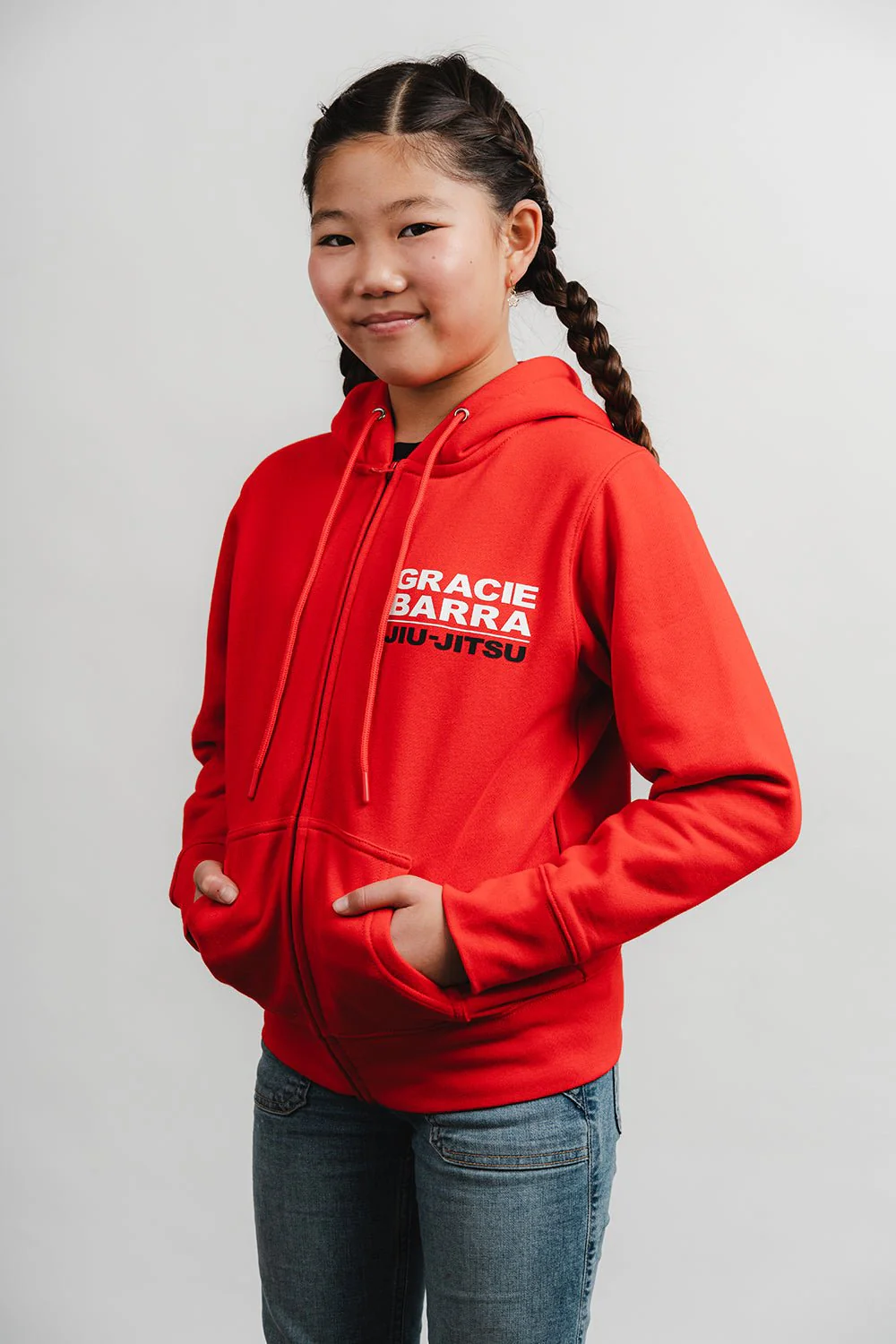 GB Comp Team Youth Zip Hoodie by adidas - Red - Image 4