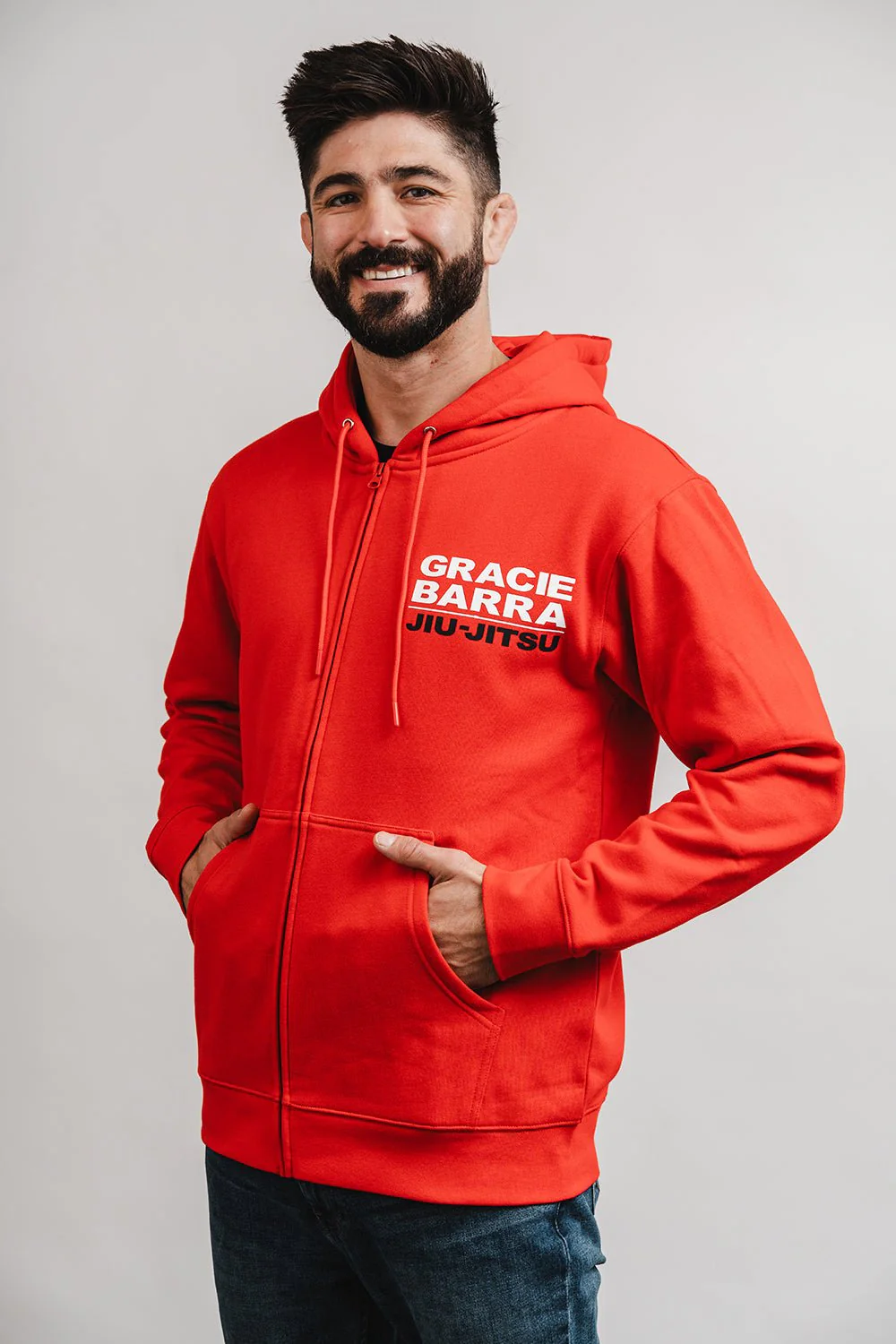 GB Comp Team Zip Hoodie by adidas - Red - Image 4
