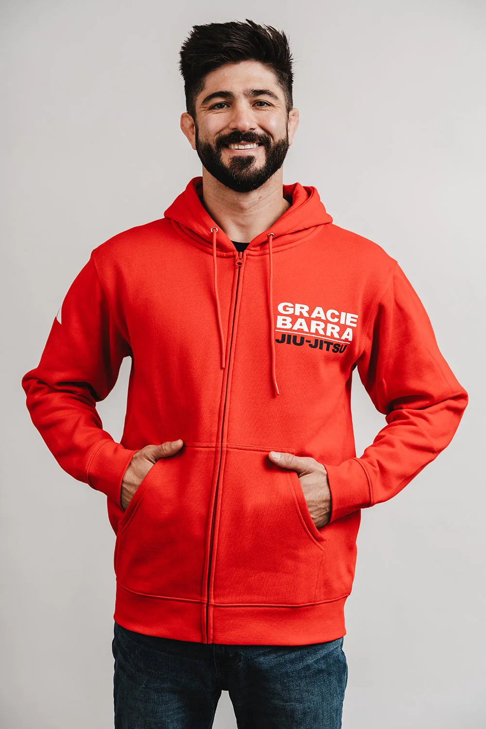 GB Comp Team Zip Hoodie by adidas - Red - Image 5