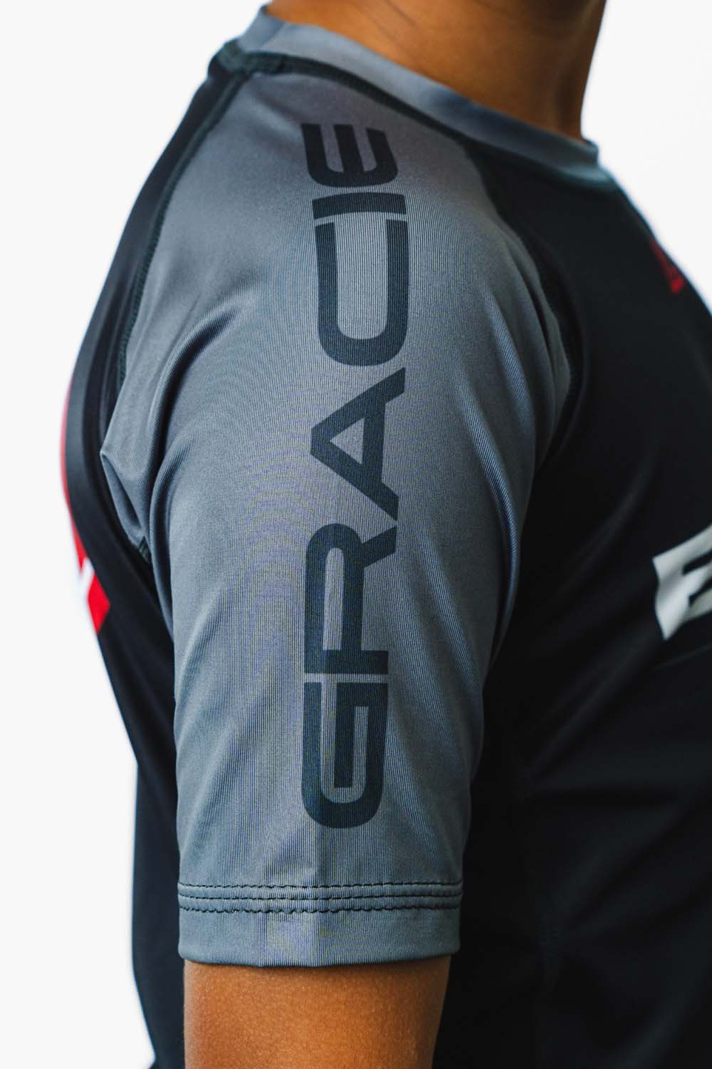 GB Edition S/S Youth Ranked Rashguard - Grey - Image 5