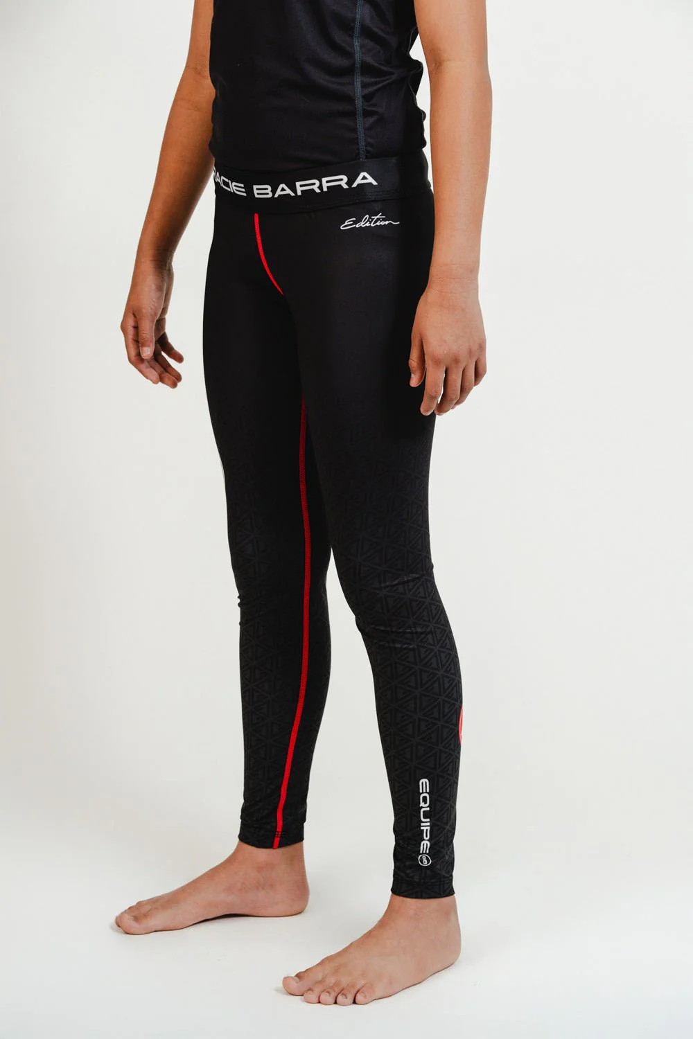 Equipe Combat Youth Compression Pants - Black - Image 4