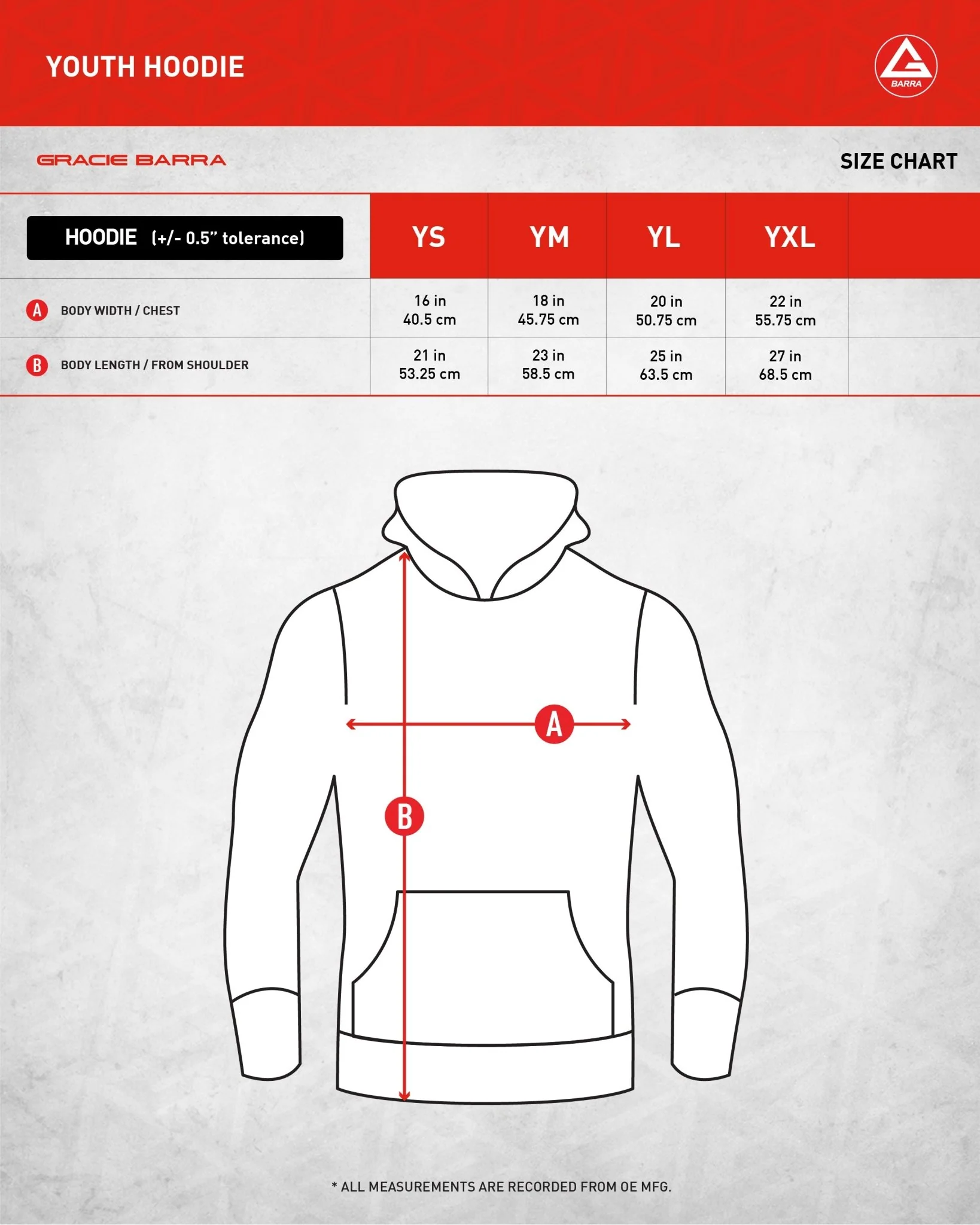 GB Grip Youth Hoodie - Grey - Image 9
