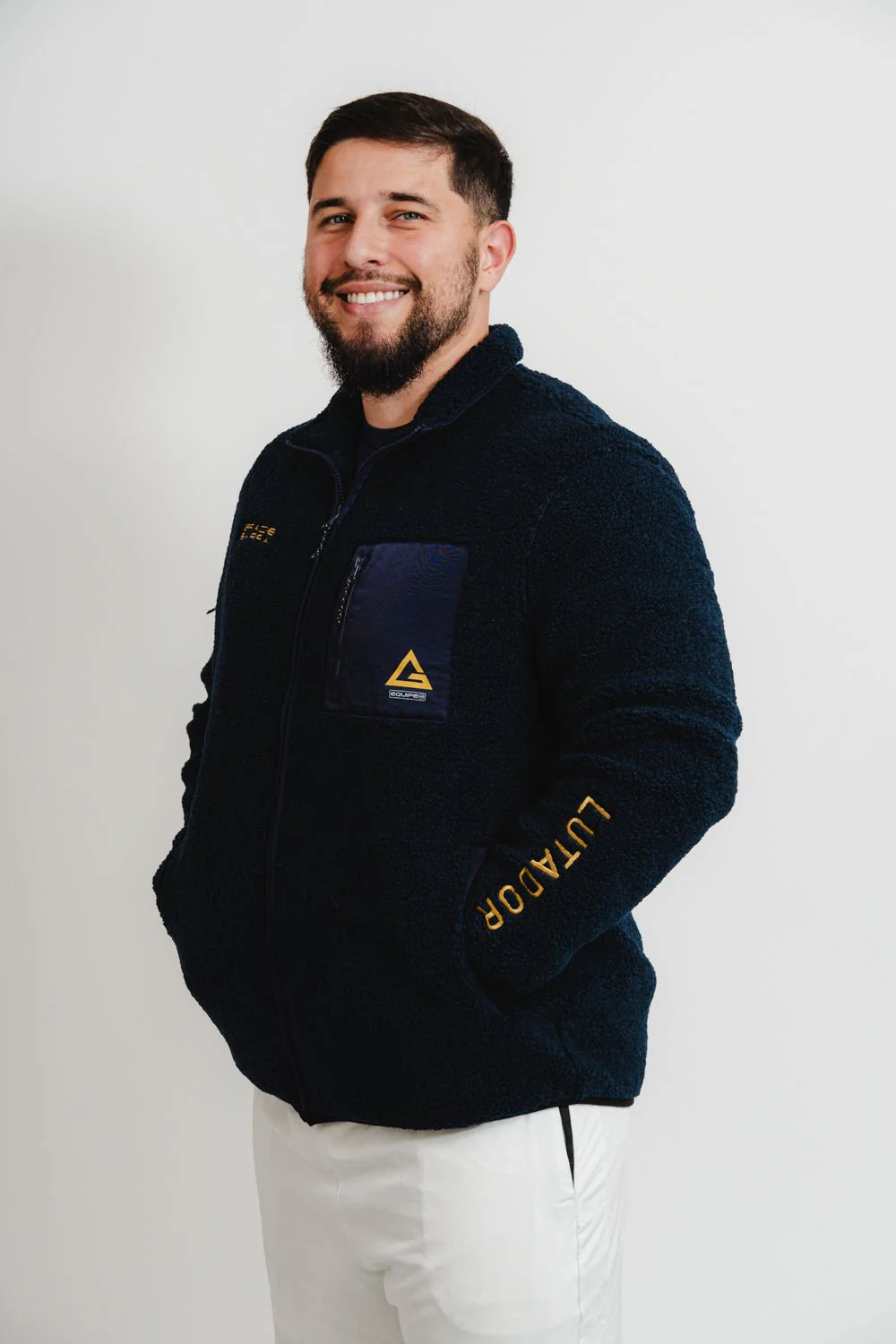GB Lutador Sherpa Jacket - Blue - Image 3