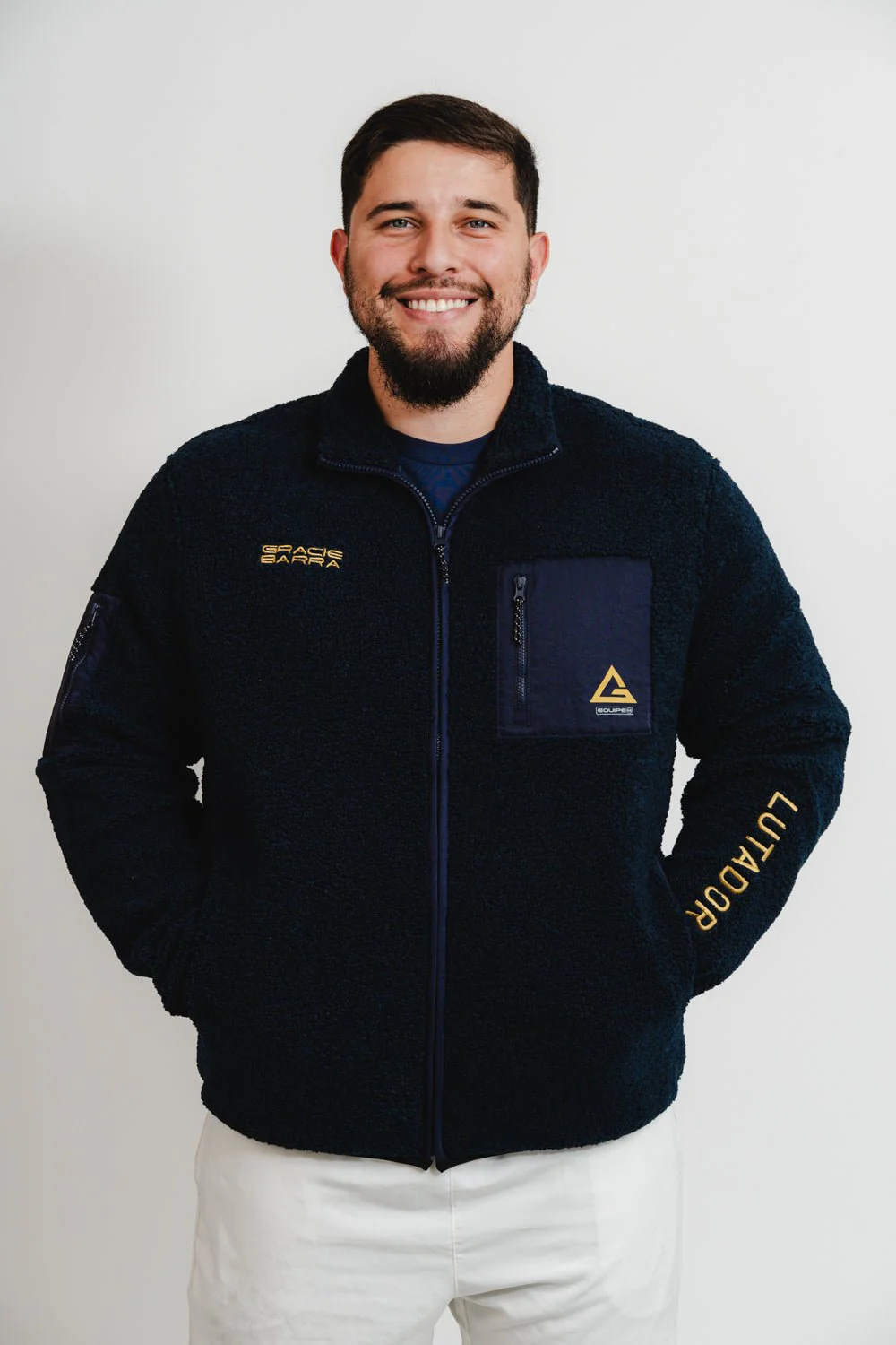 GB Lutador Sherpa Jacket - Blue - Image 5