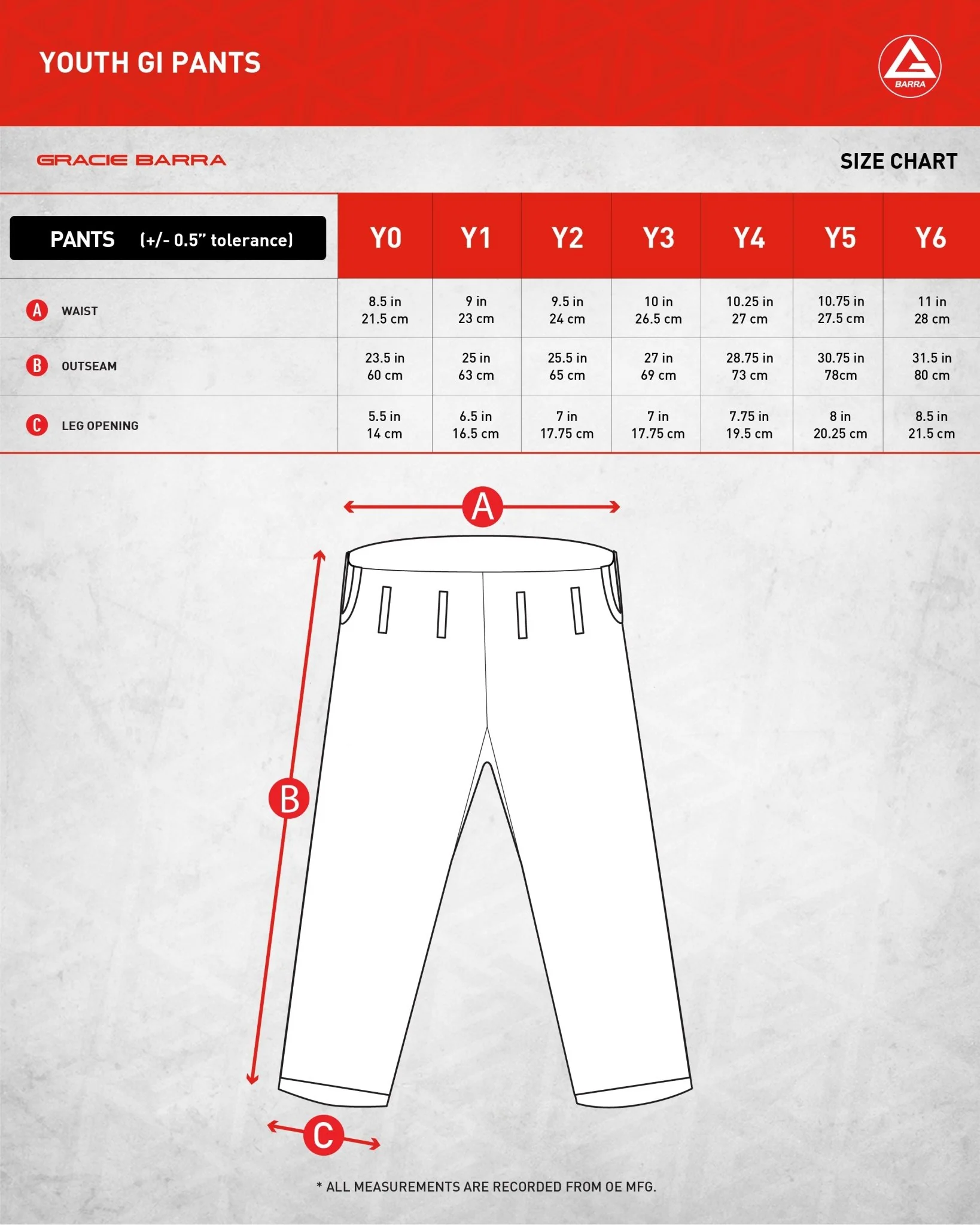 GB Ripstop Youth Pants - Blue - Image 7