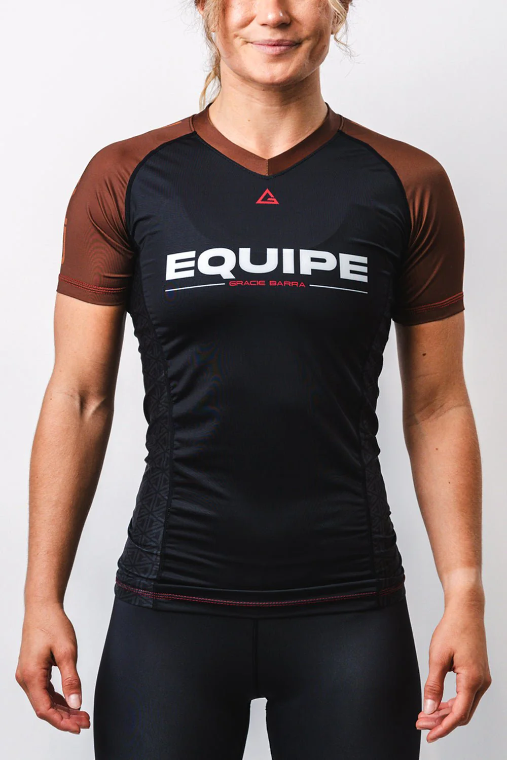 GB Essentials Womens Ranked Rashguard - Brown - Image 11