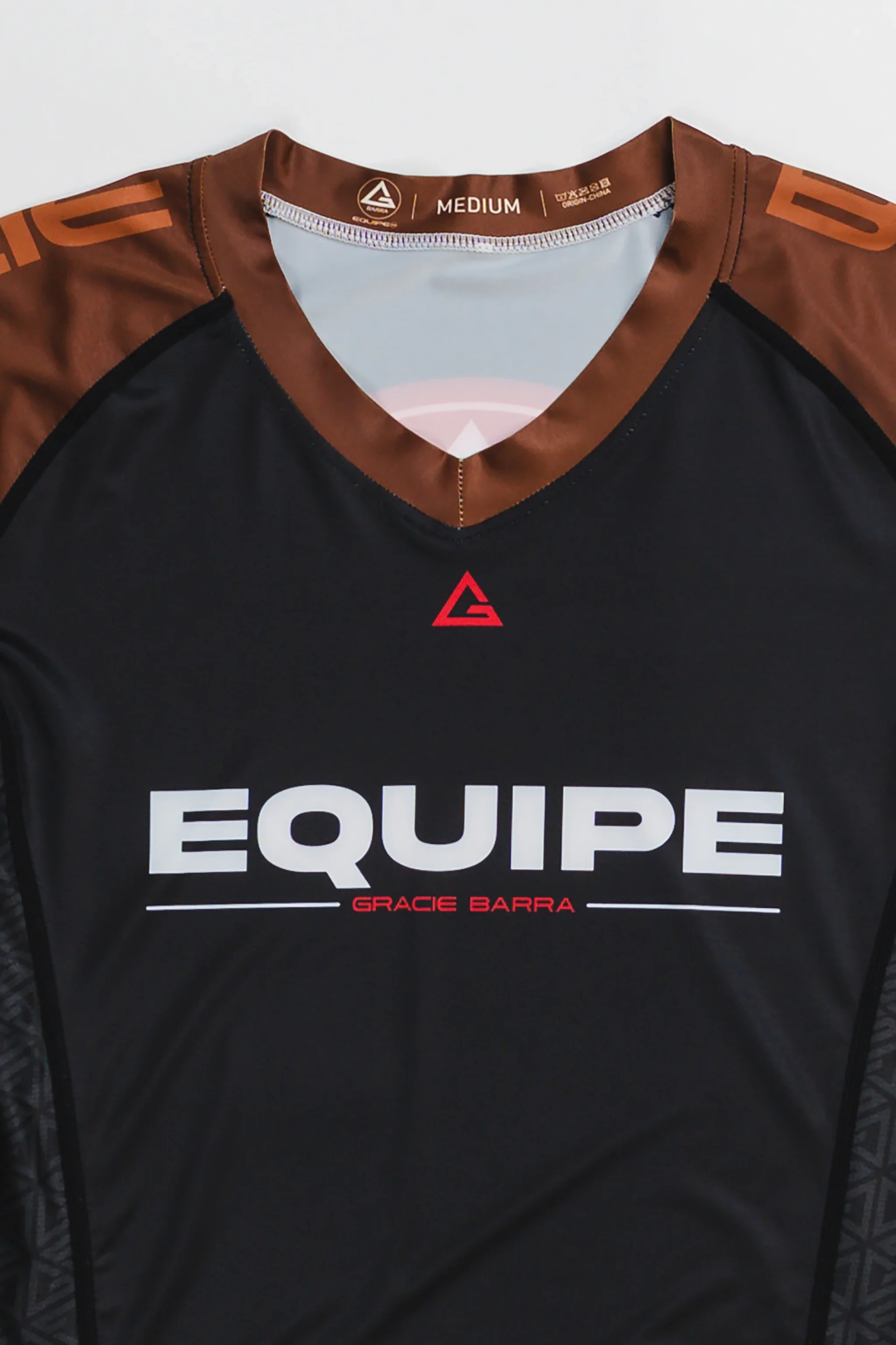 GB Essentials Womens Ranked Rashguard - Brown - Image 2