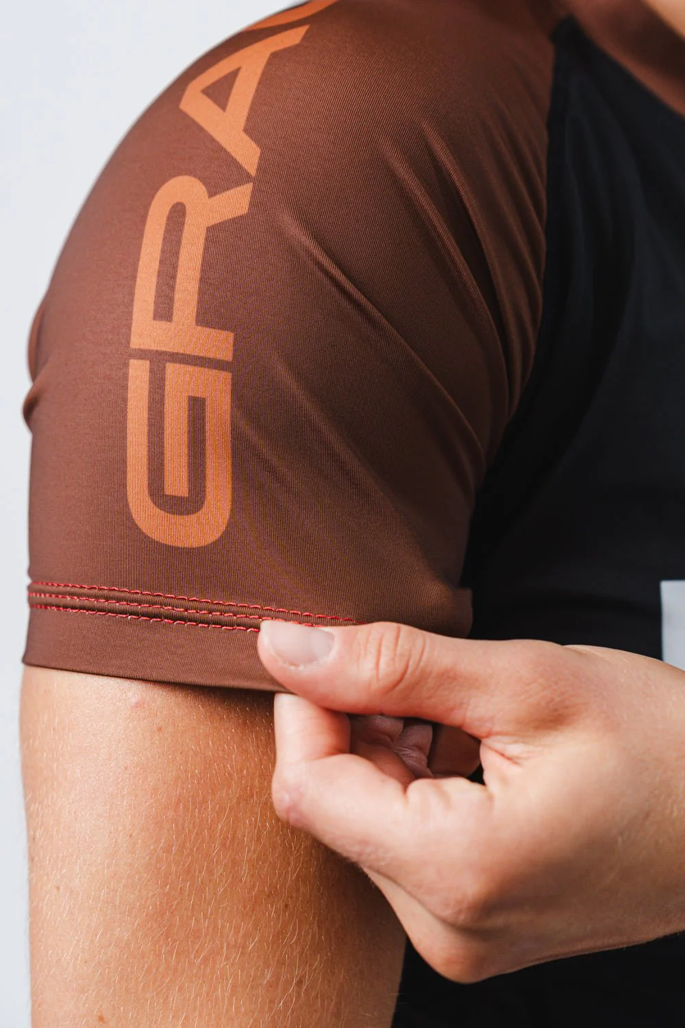 GB Essentials Womens Ranked Rashguard - Brown - Image 4