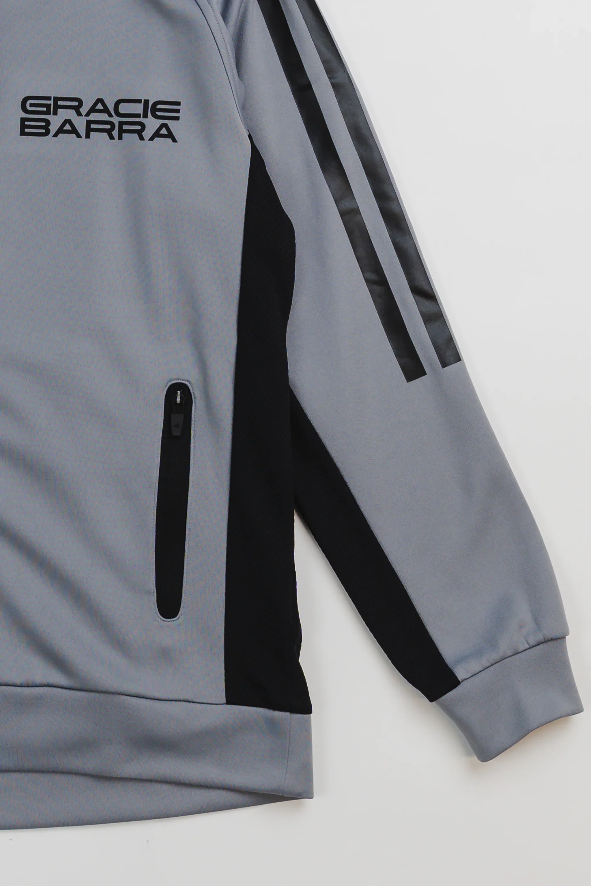 GB Team Track Jacket by adidas - Grey - Image 4