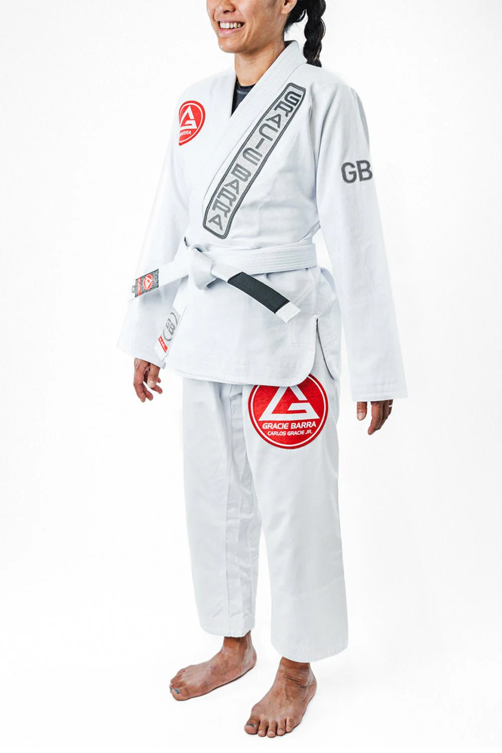 GB1 Womens Kimono with Belt - White - Image 4