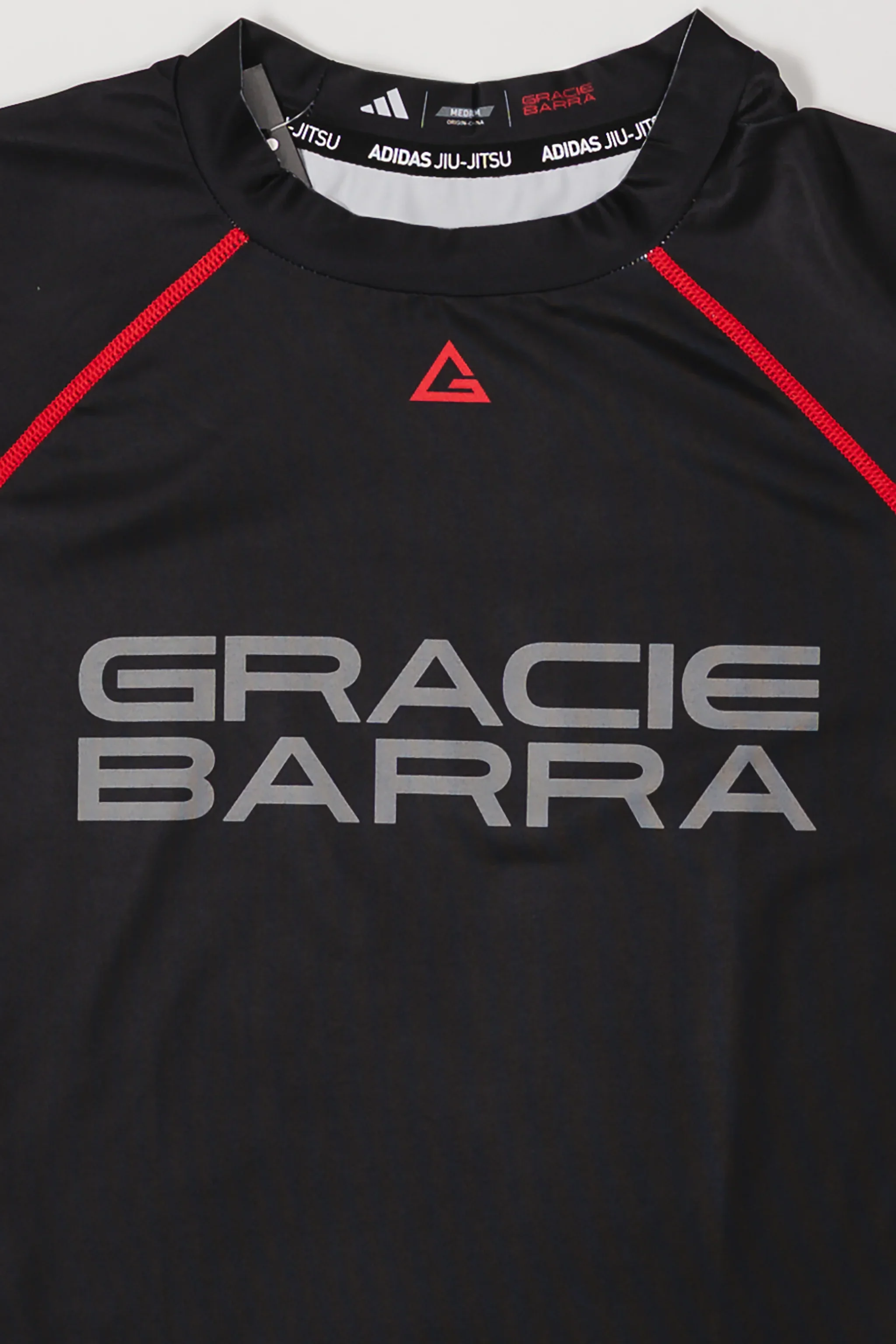 III Stripes Ranked Rashguard by adidas - Black - Image 2