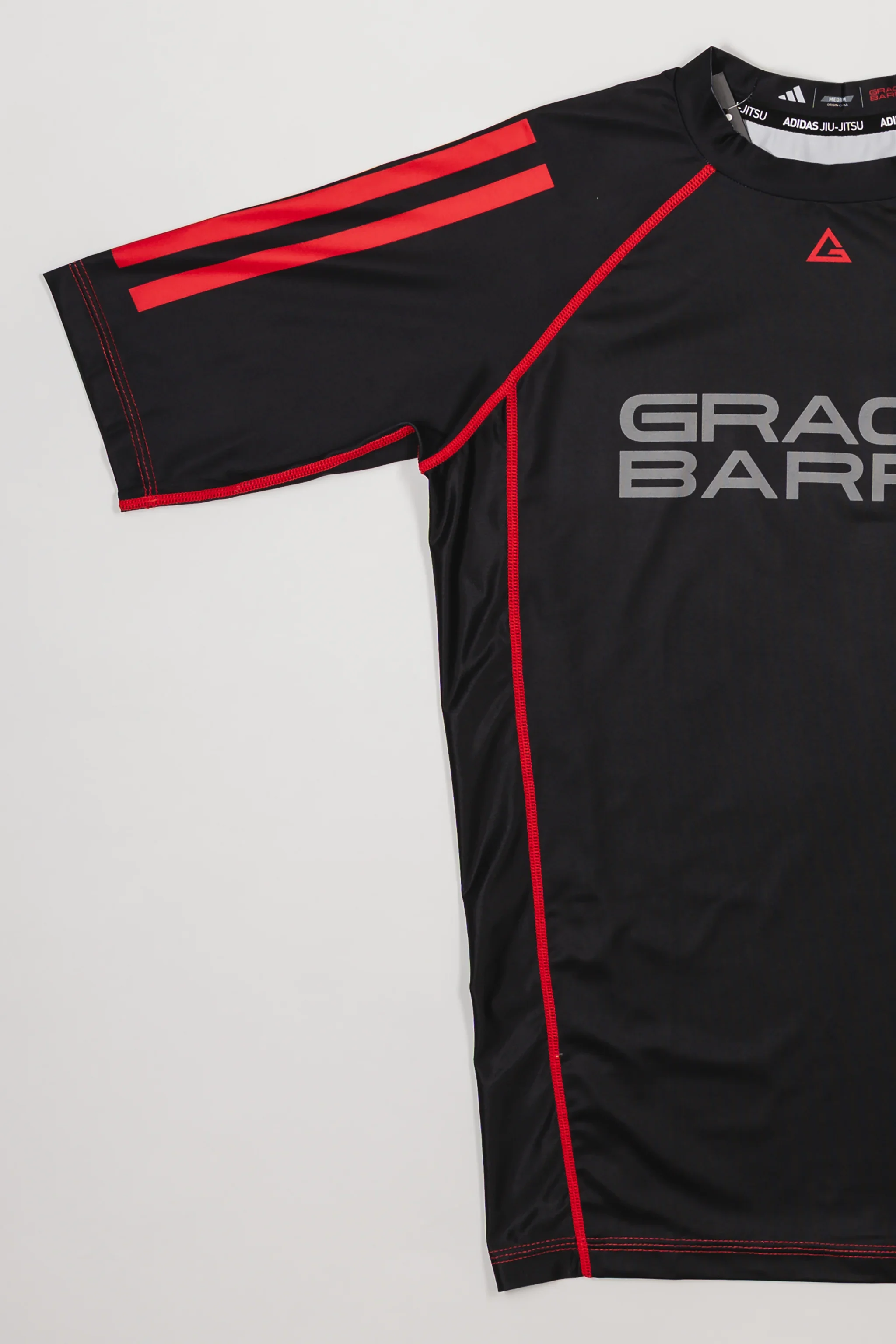 III Stripes Ranked Rashguard by adidas - Black - Image 3