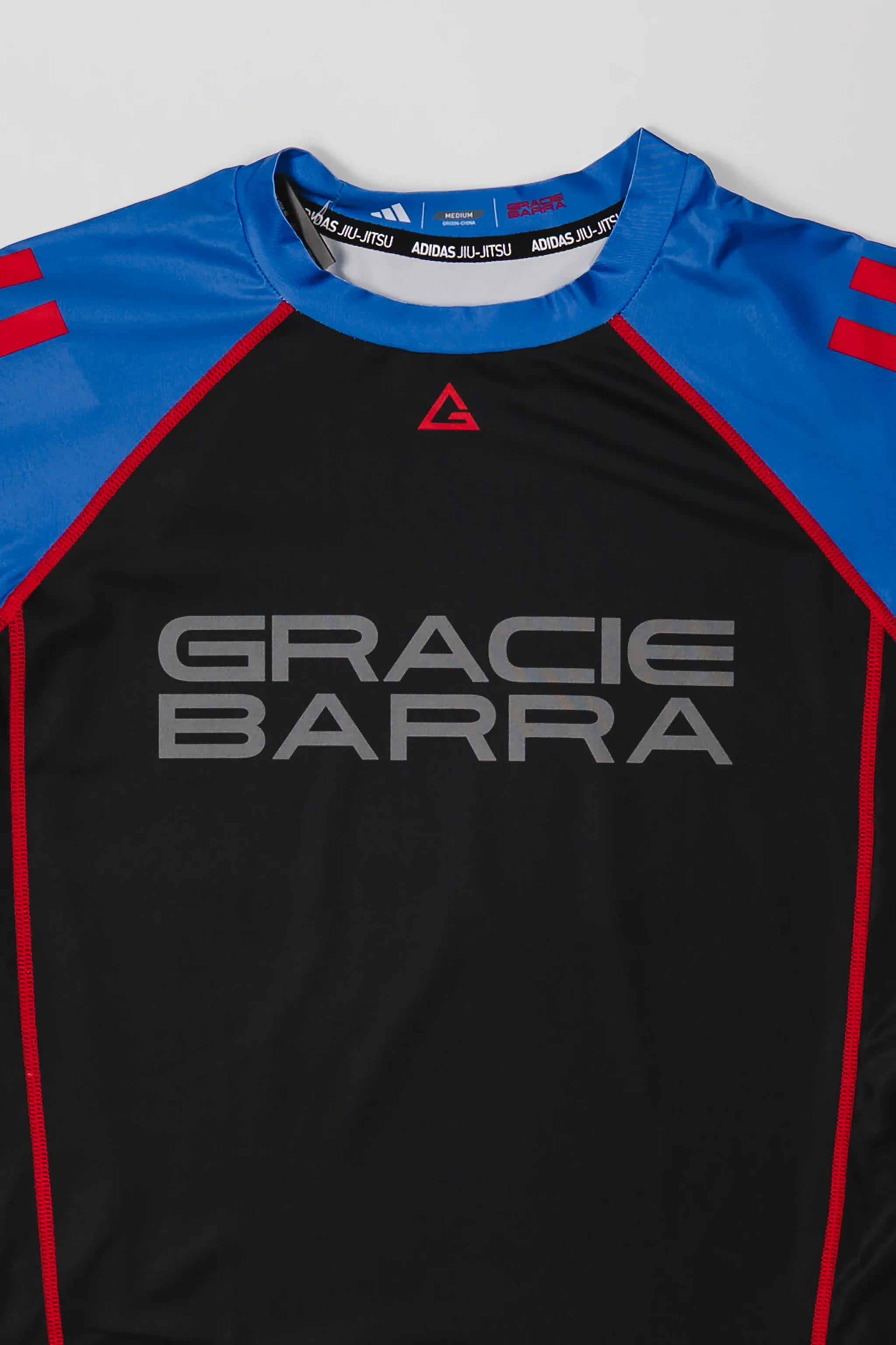 III Stripes Ranked Rashguard by adidas - Blue - Image 2