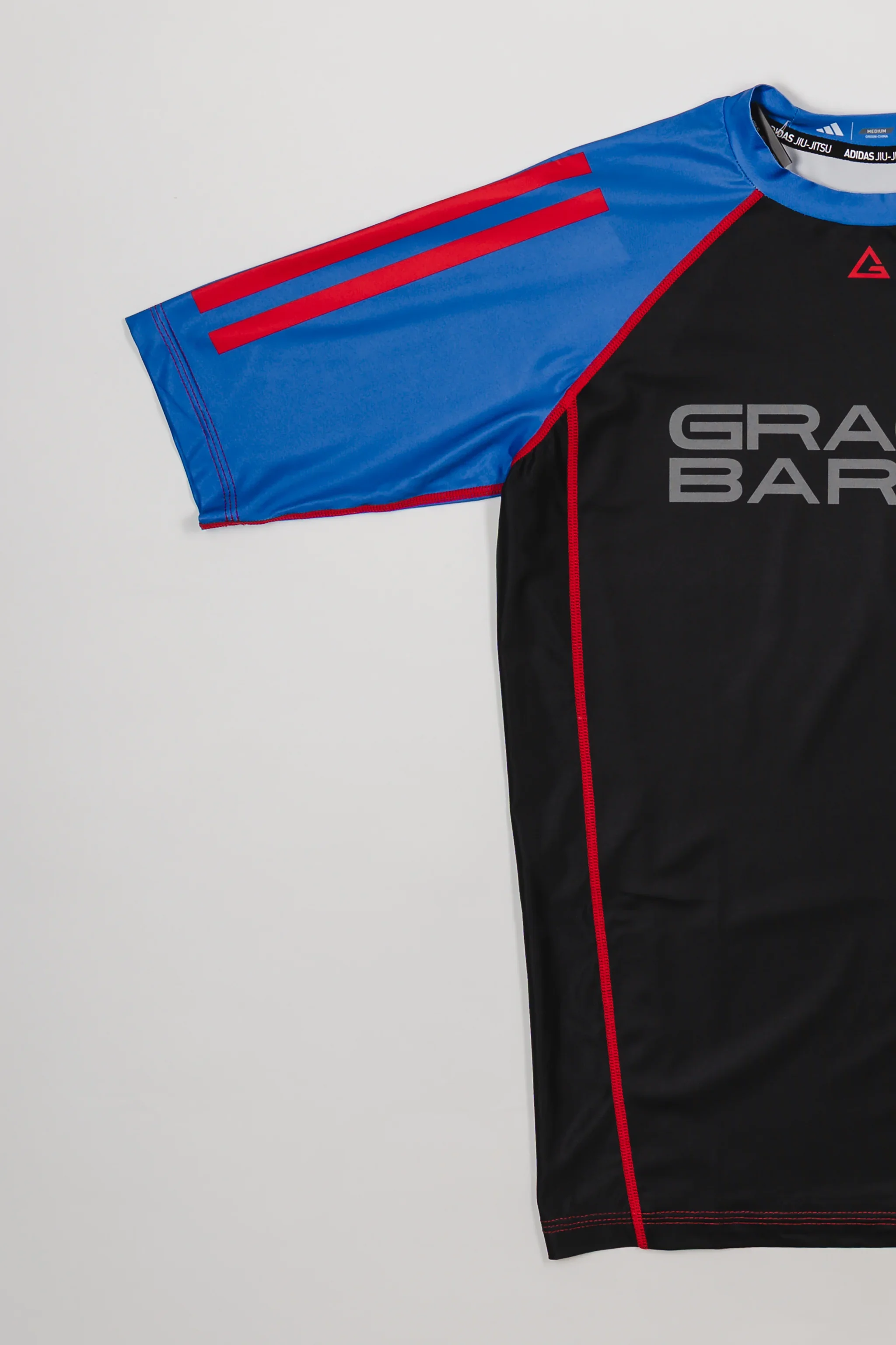 III Stripes Ranked Rashguard by adidas - Blue - Image 3