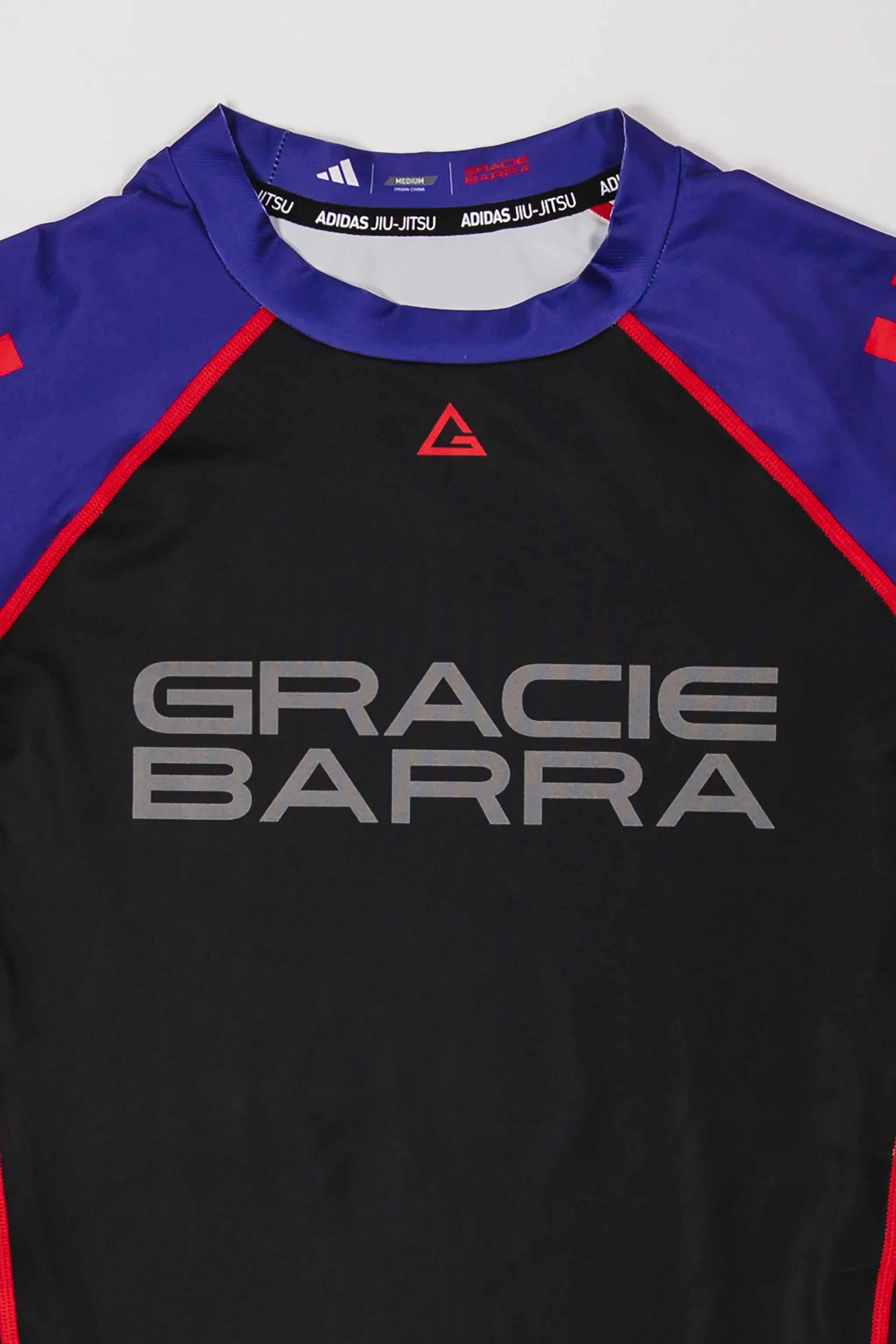 III Stripes Ranked Rashguard by adidas - Purple - Image 2