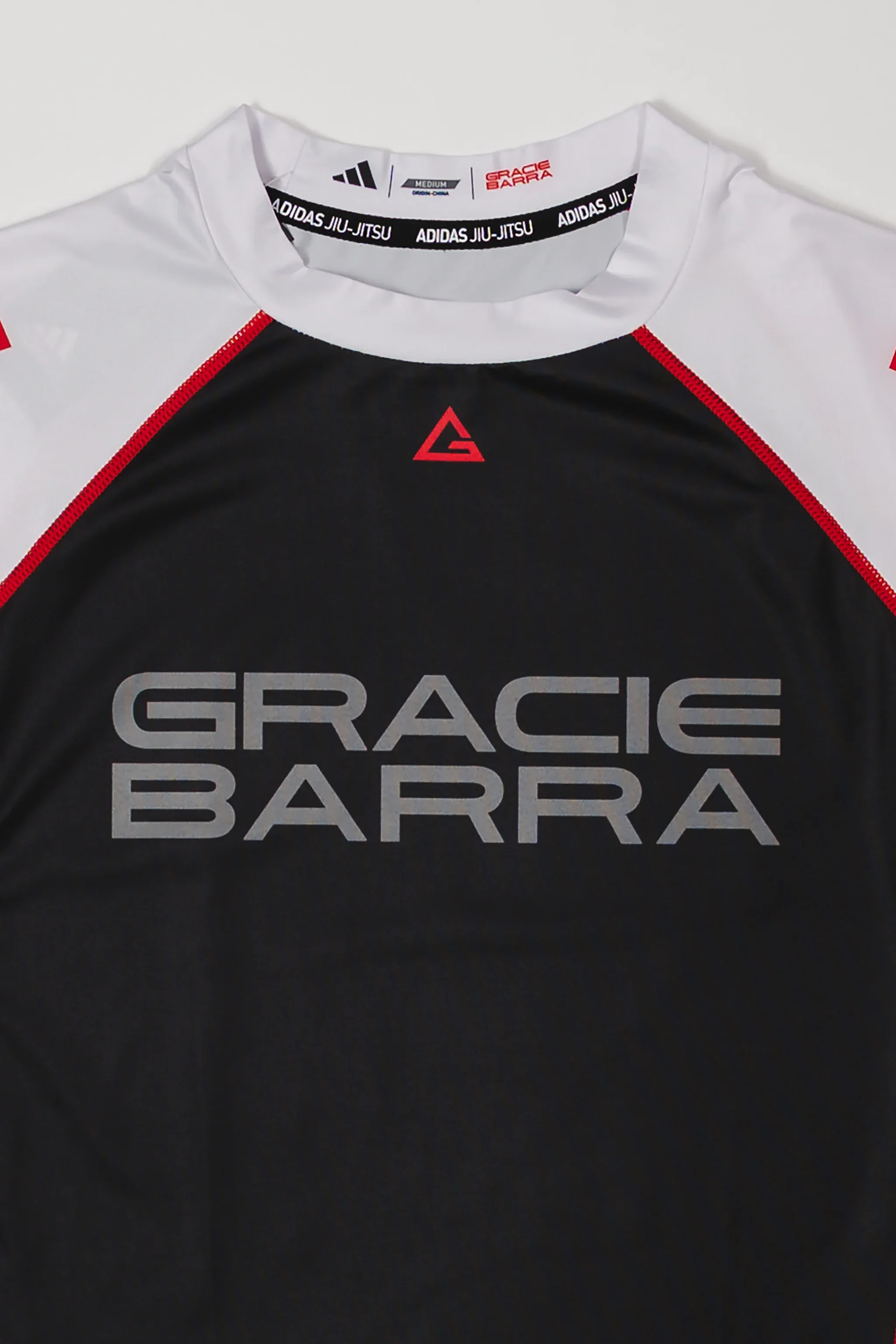III Stripes Ranked Rashguard by adidas - White - Image 2