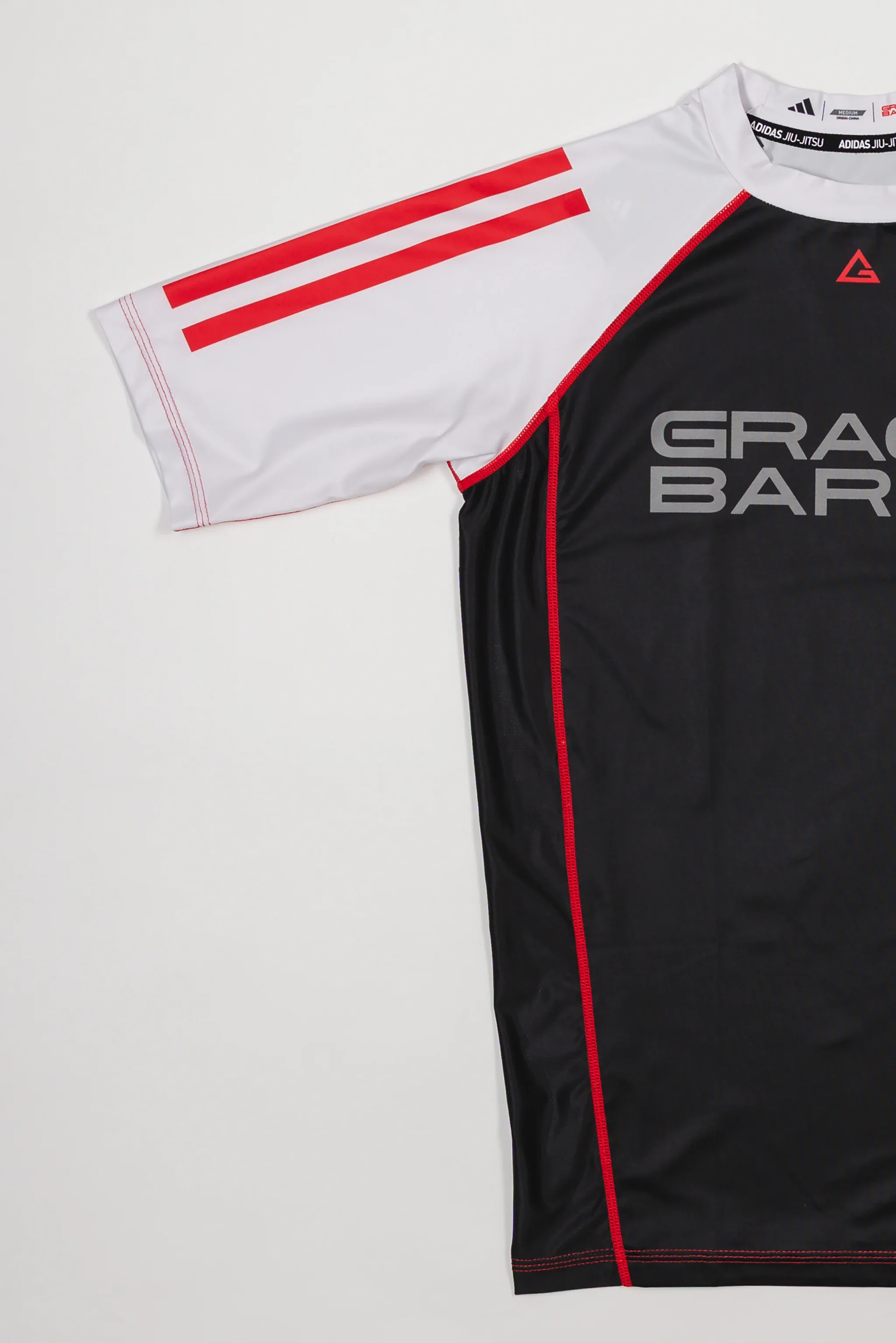 III Stripes Ranked Rashguard by adidas - White - Image 3