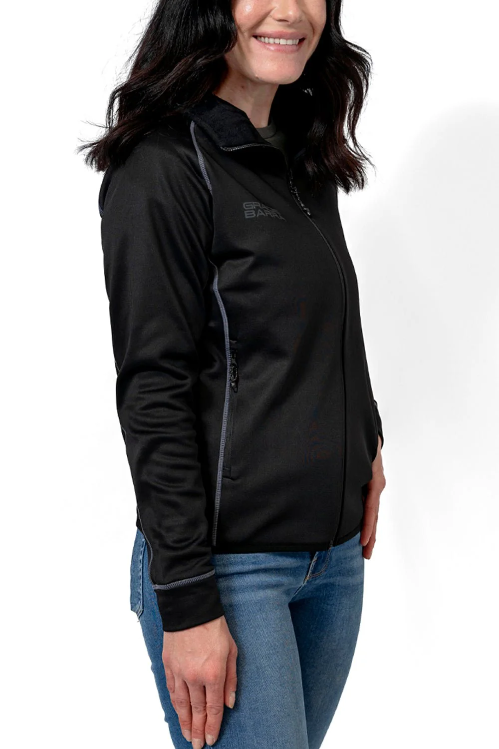 Incognito Womens Track Jacket - Black - Image 3