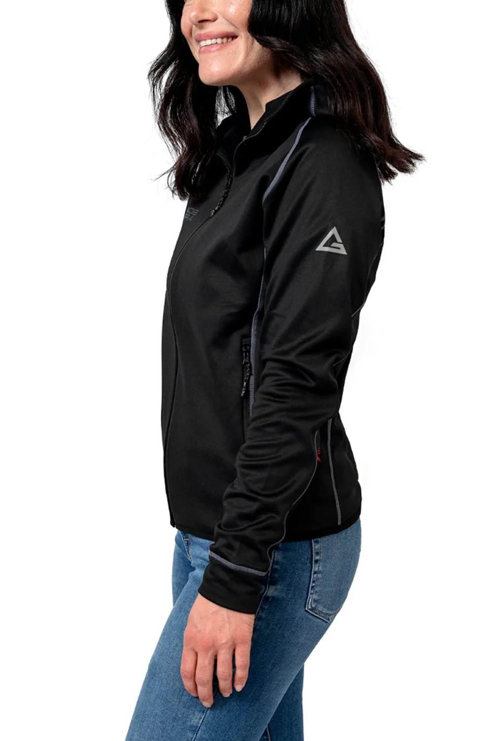 Incognito Womens Track Jacket - Black - Image 4
