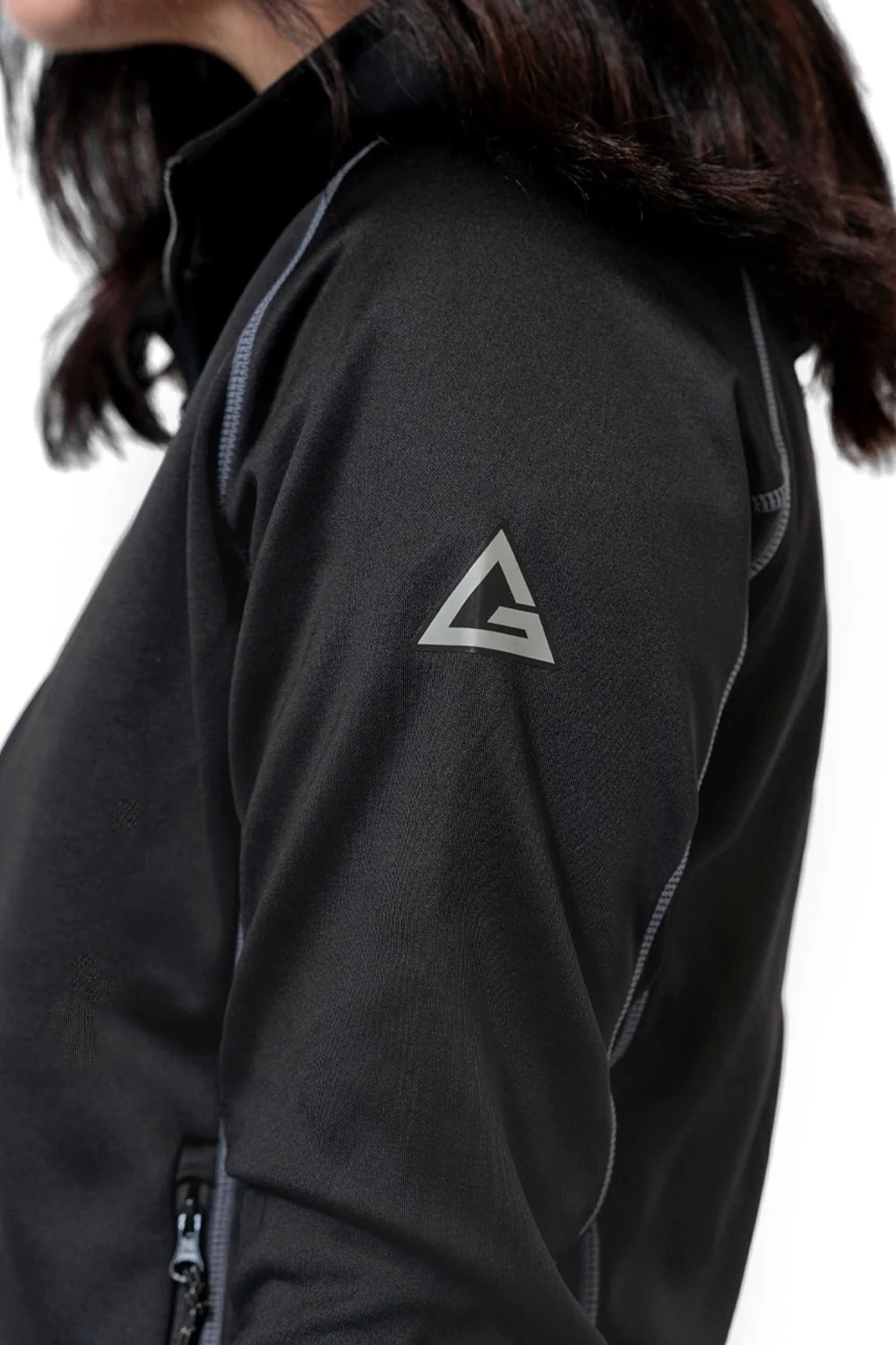 Incognito Womens Track Jacket - Black - Image 6
