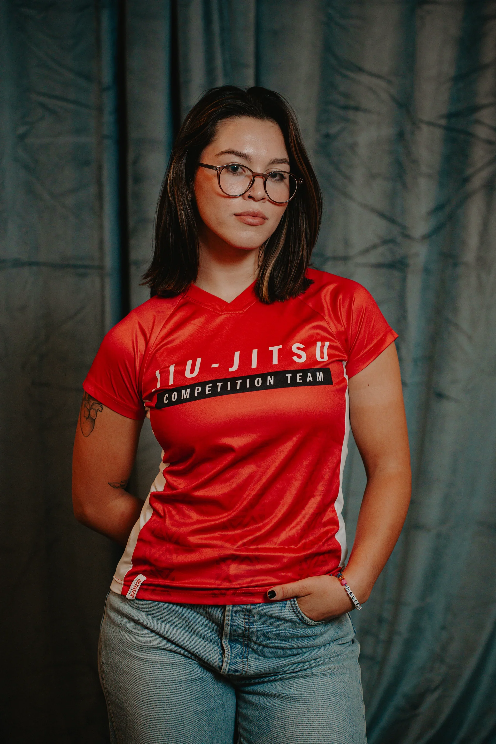 Red Comp Womens Team Jersey - Red - Image 7