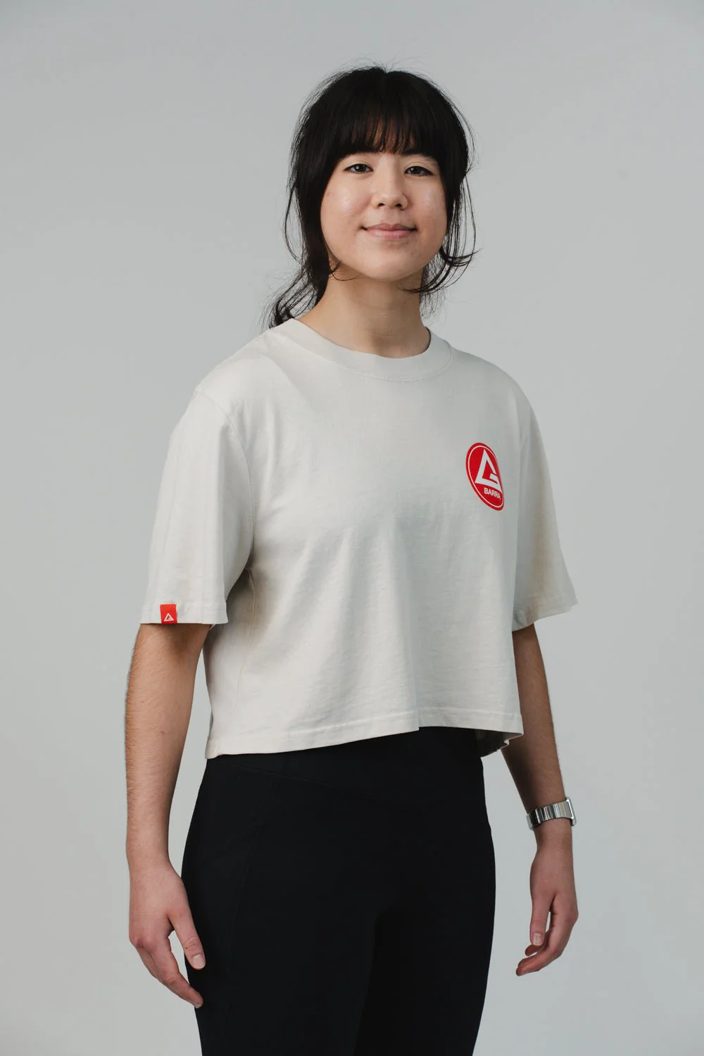 Red Shield Elite Womens Crop Tee - Natural - Image 2