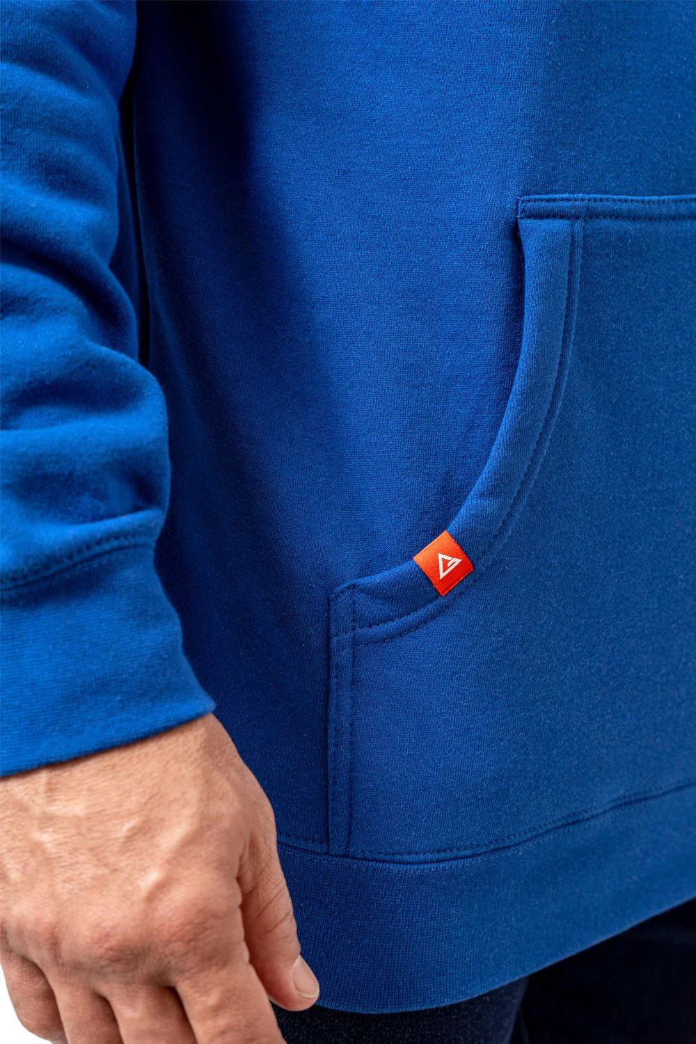Red Shield Mens Hoodie - Blue - Image 6