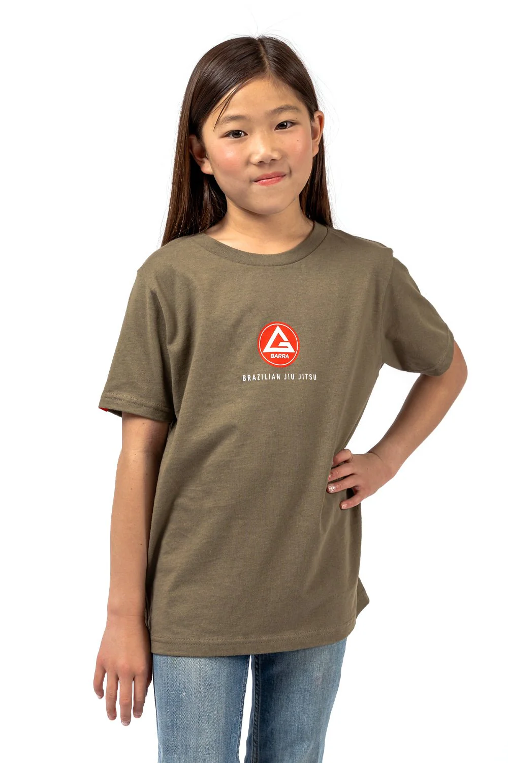 Red Shield Youth Tee - Military Green - Image 7
