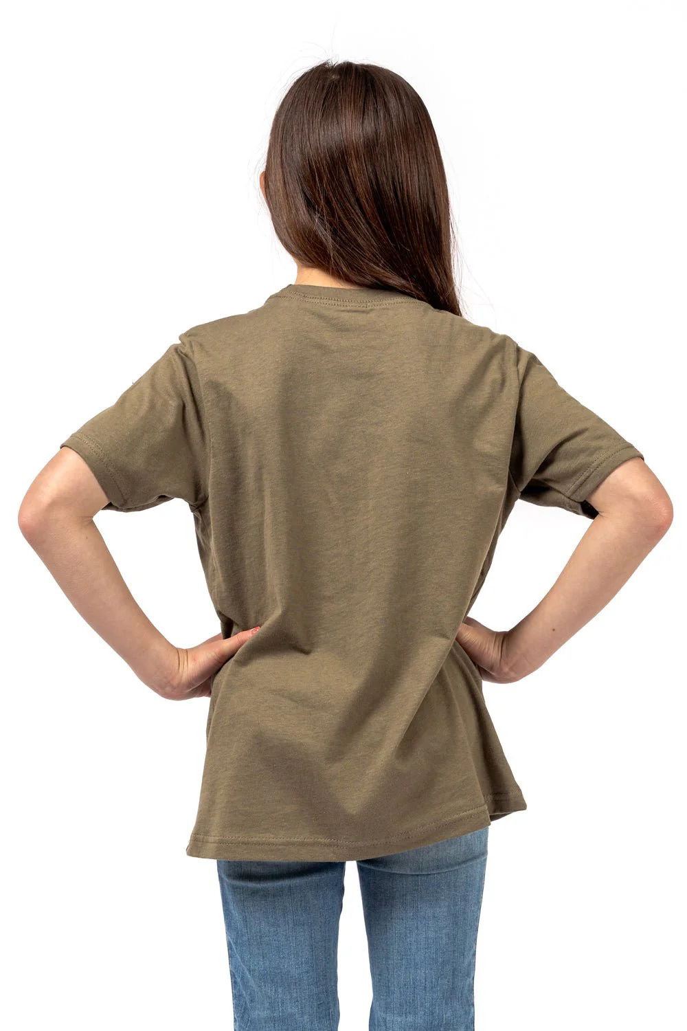 Red Shield Youth Tee - Military Green - Image 8