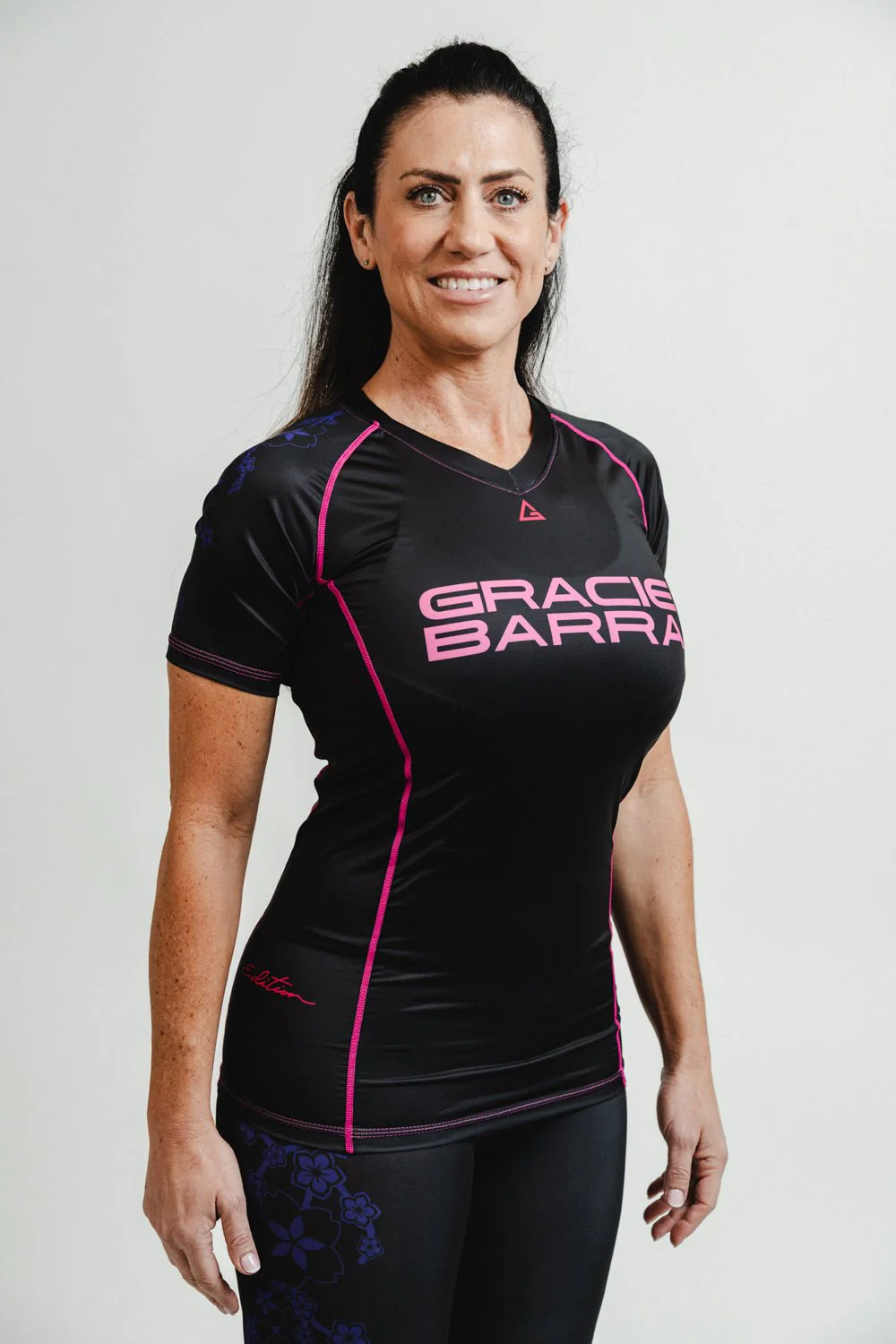 Sakura Womens Rashguard - Black - Image 3