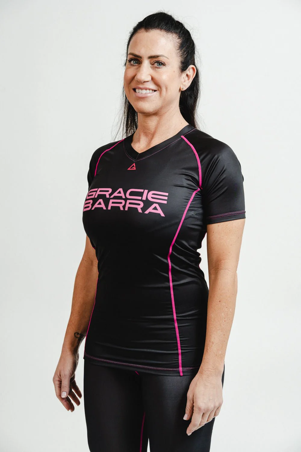 Sakura Womens Rashguard - Black - Image 4