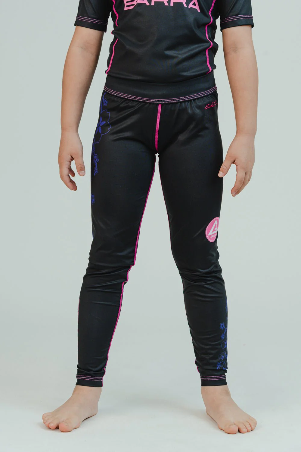 Sakura Youth Compression Pants - Black - Image 6