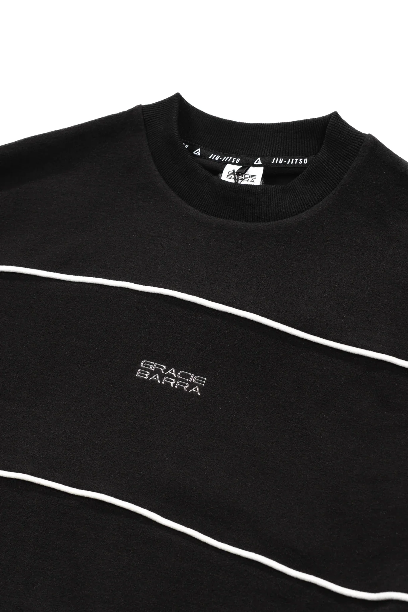 Stacked Relaxed Fleece Pullover - Black - Image 7