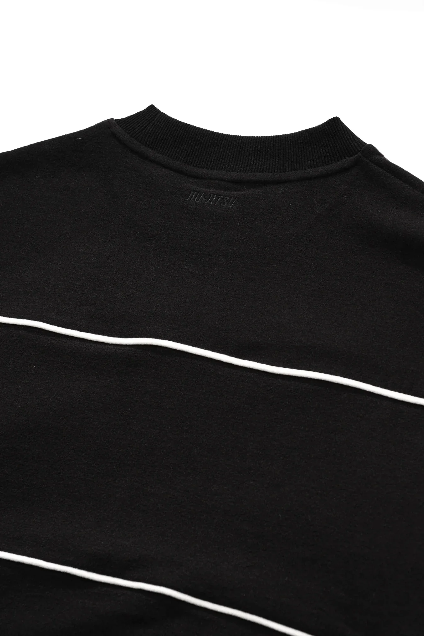 Stacked Relaxed Fleece Pullover - Black - Image 8