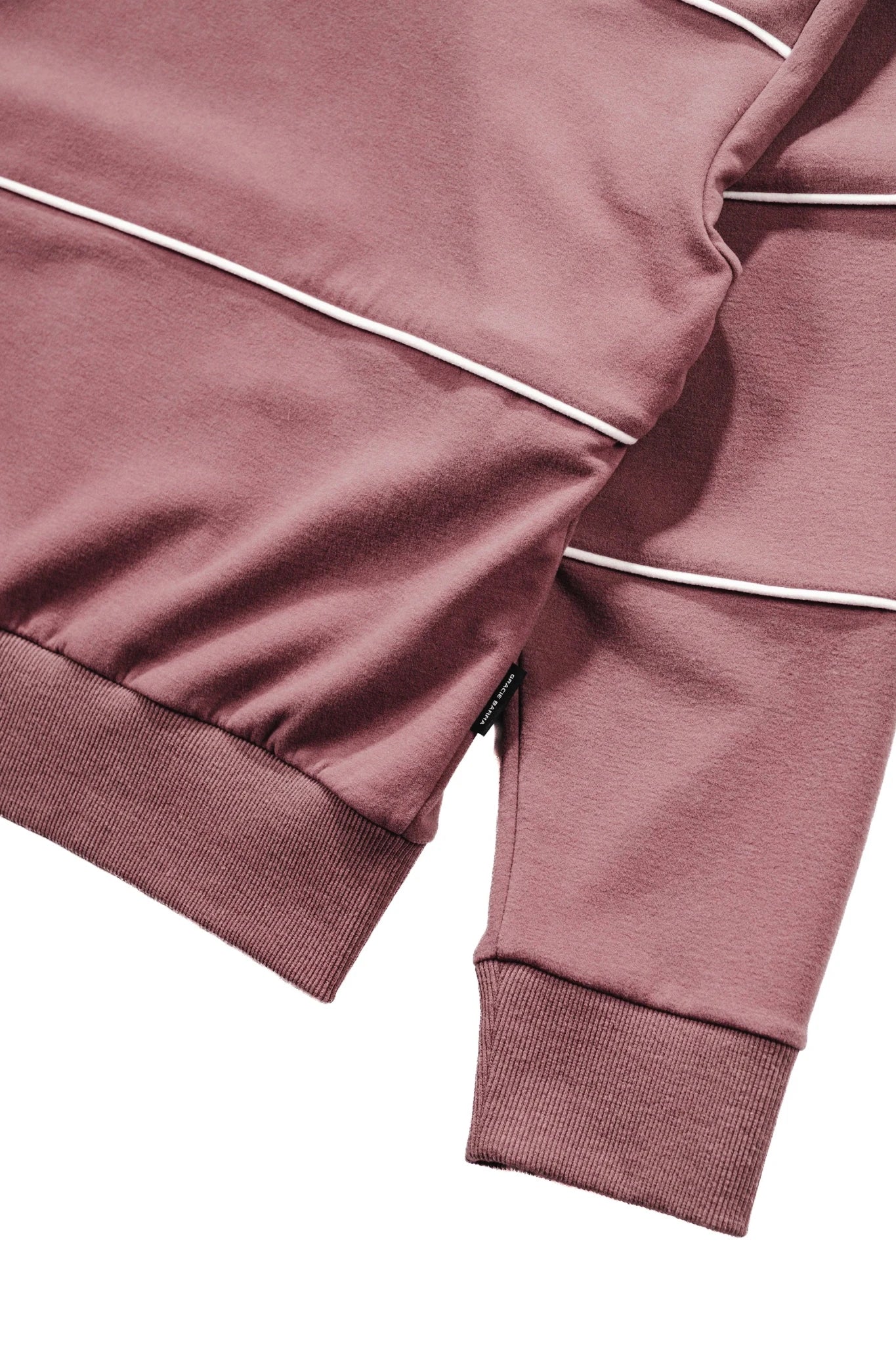 Stacked Relaxed Fleece Pullover - Mocha Mauve - Image 6